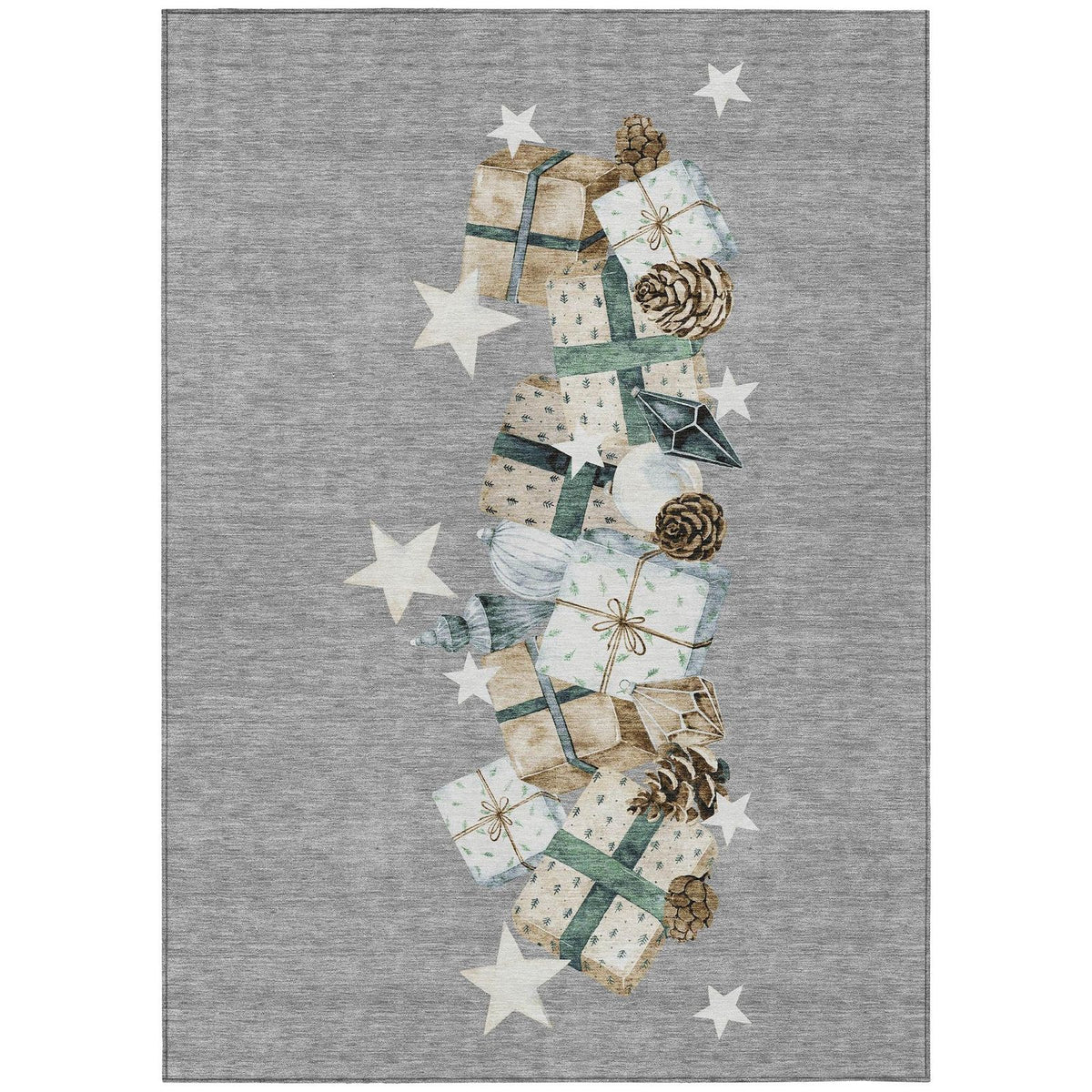 Addison Rugs Raeain Gray Washable Indoor-Outdoor Rug