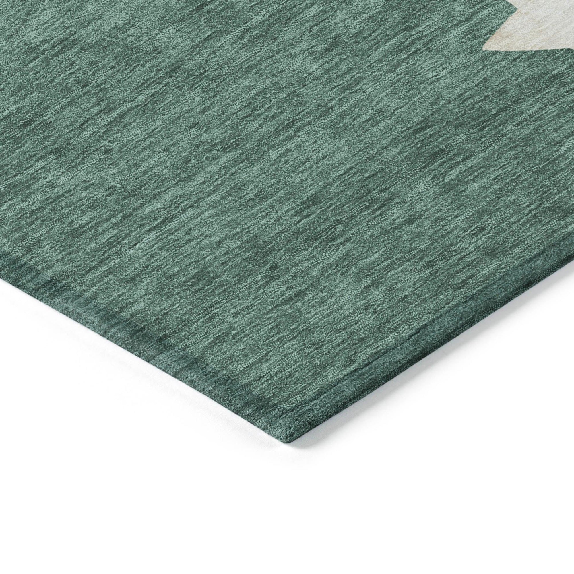 Raeain Blue Washable Indoor-Outdoor Rug