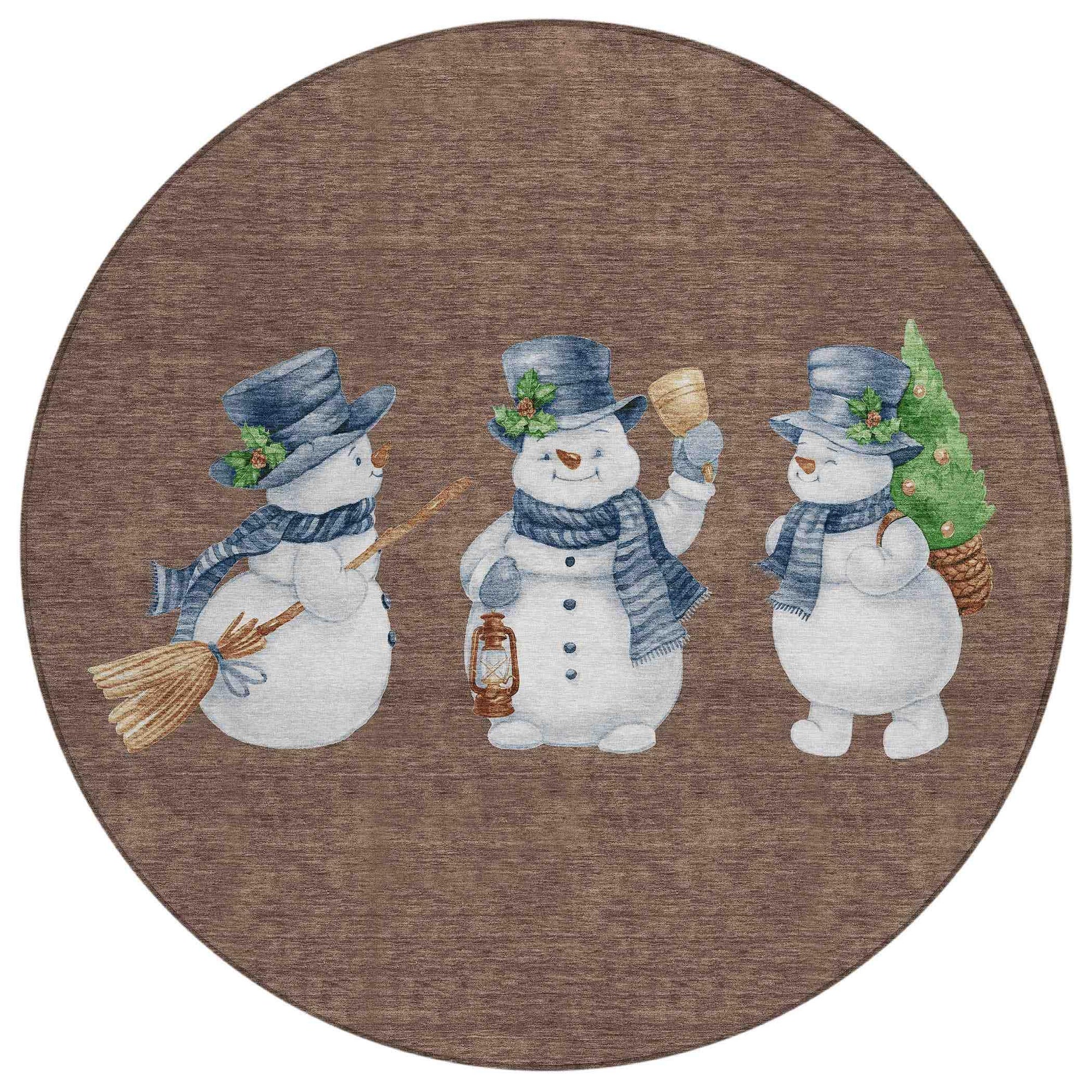 Raeanor Brown Washable Indoor-Outdoor Rug
