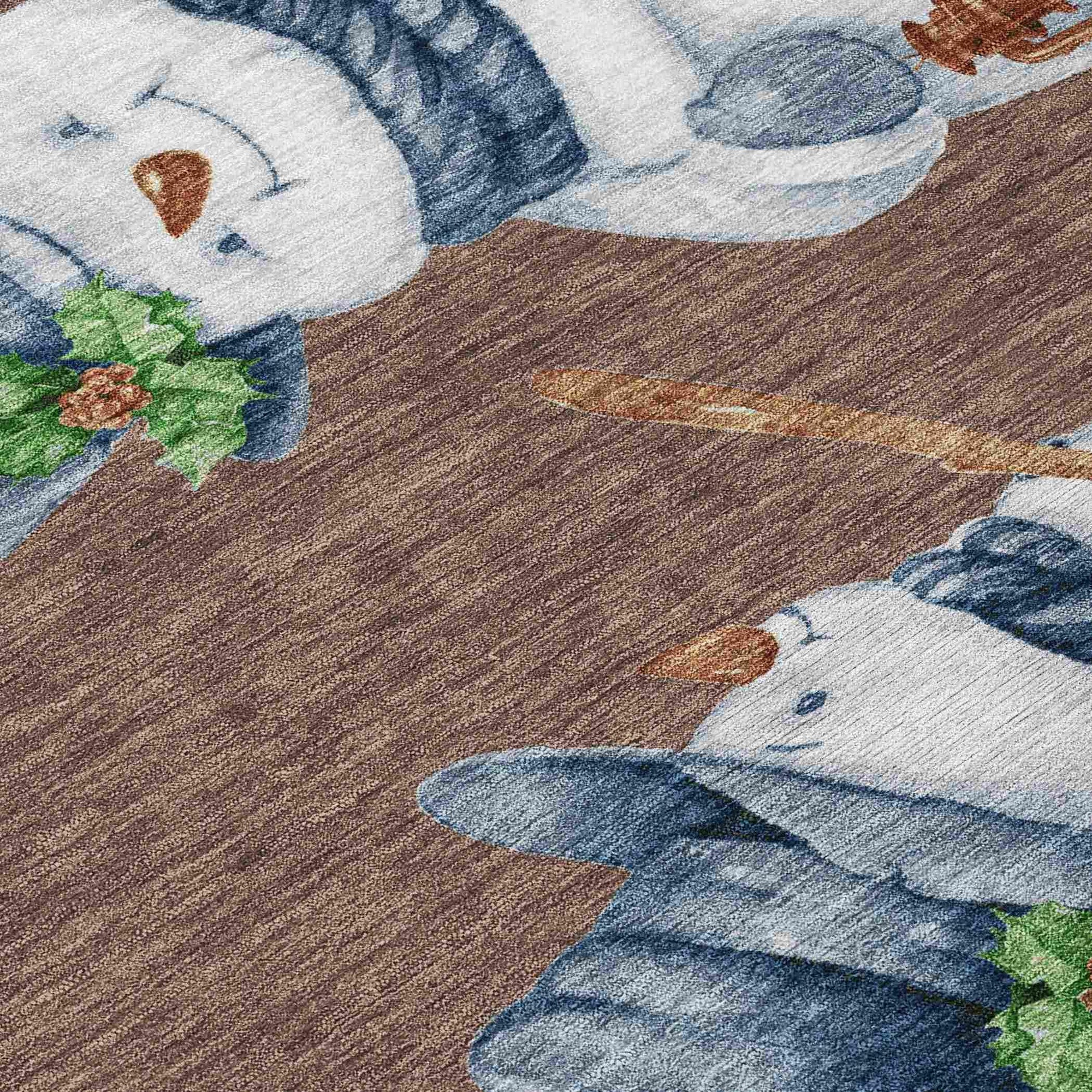 Raeanor Brown Washable Indoor-Outdoor Rug