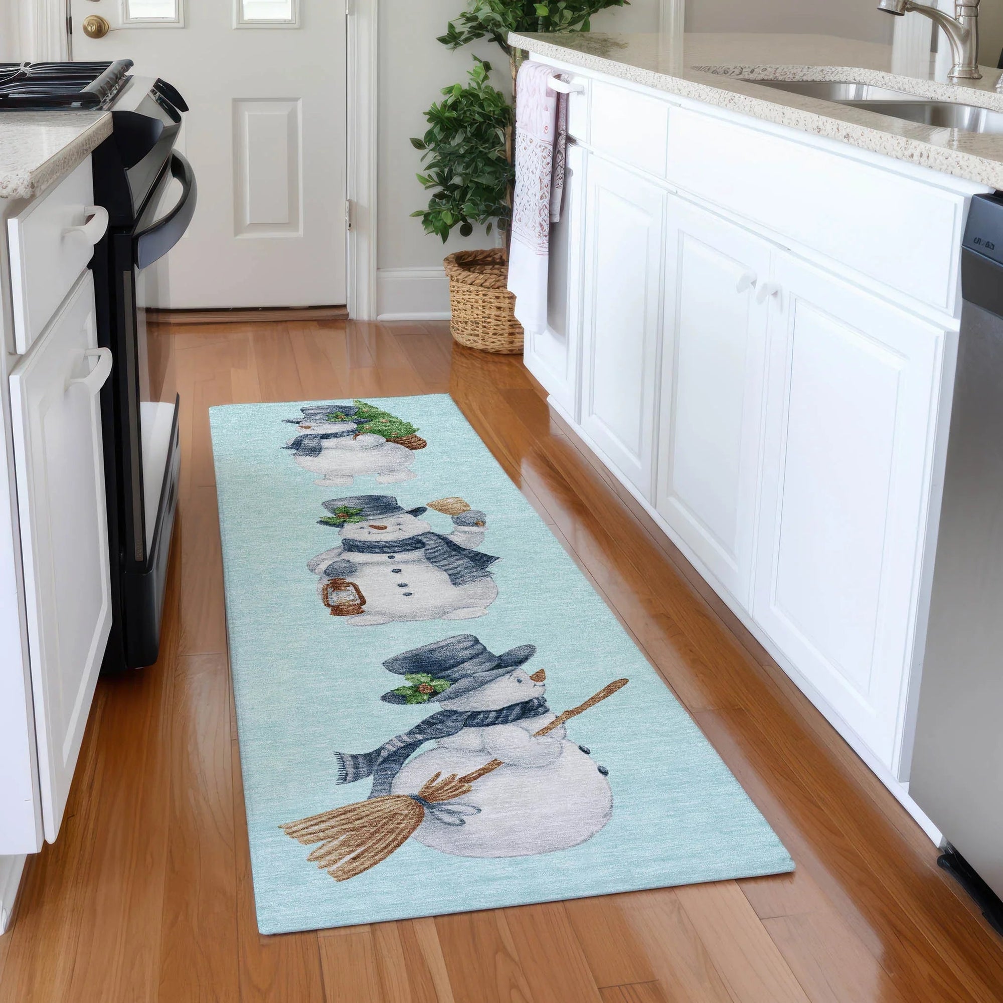 Addison Rugs Raeanor Blue Washable Indoor-Outdoor Rug