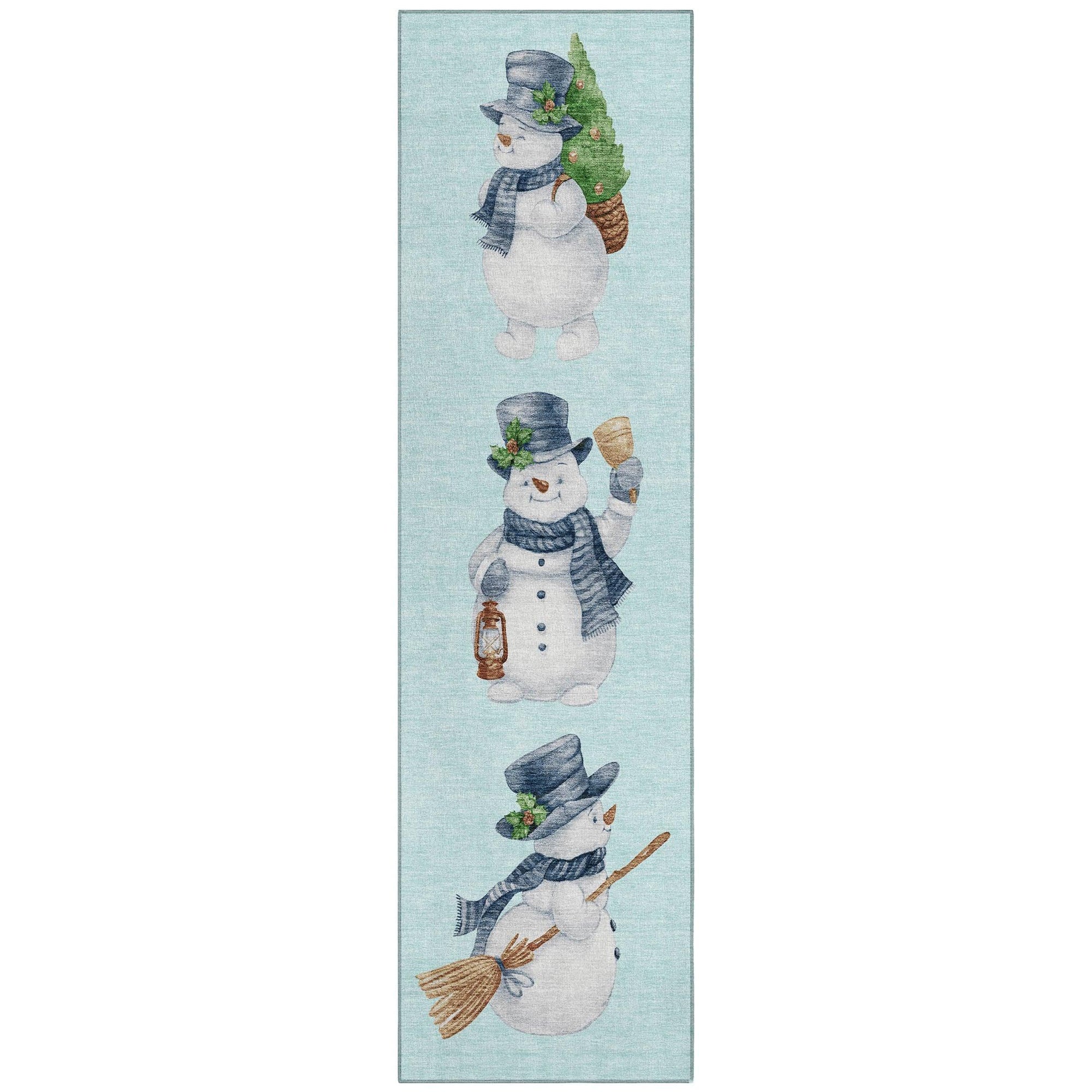 Addison Rugs Raeanor Blue Washable Indoor-Outdoor Rug