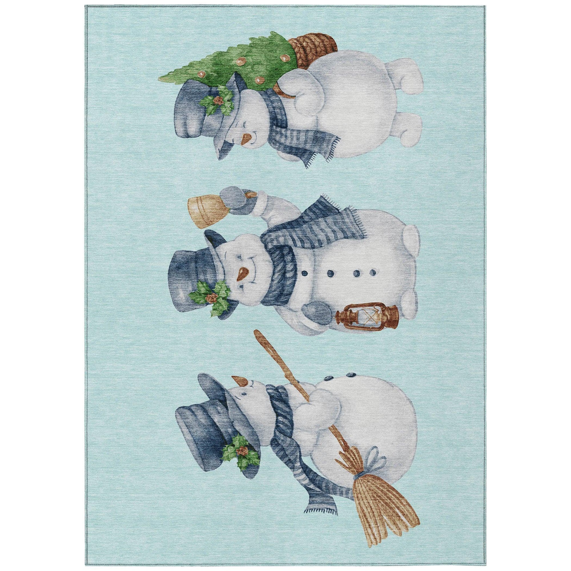 Addison Rugs Raeanor Blue Washable Indoor-Outdoor Rug