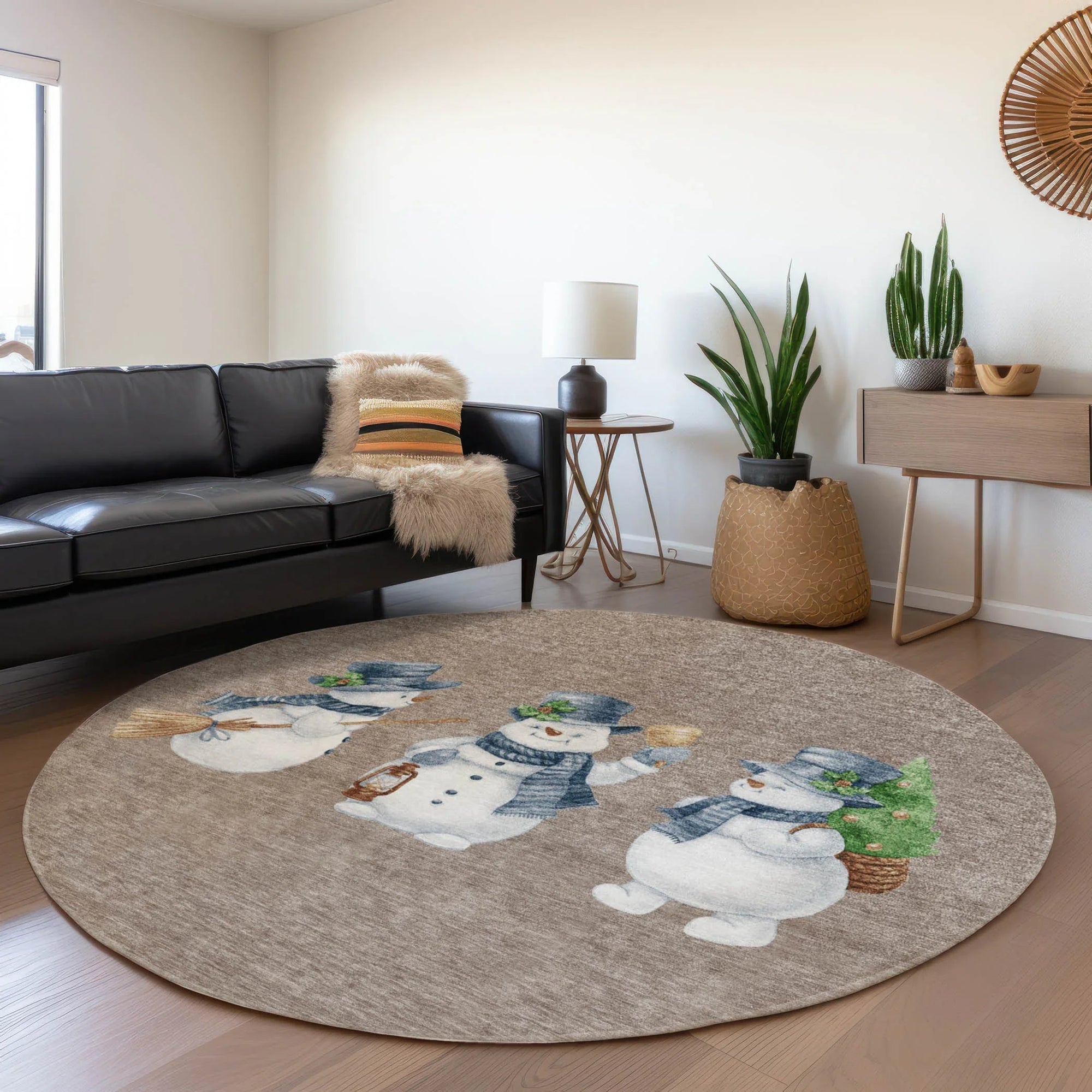 Addison Rugs Raeanor Taupe Washable Indoor-Outdoor Rug