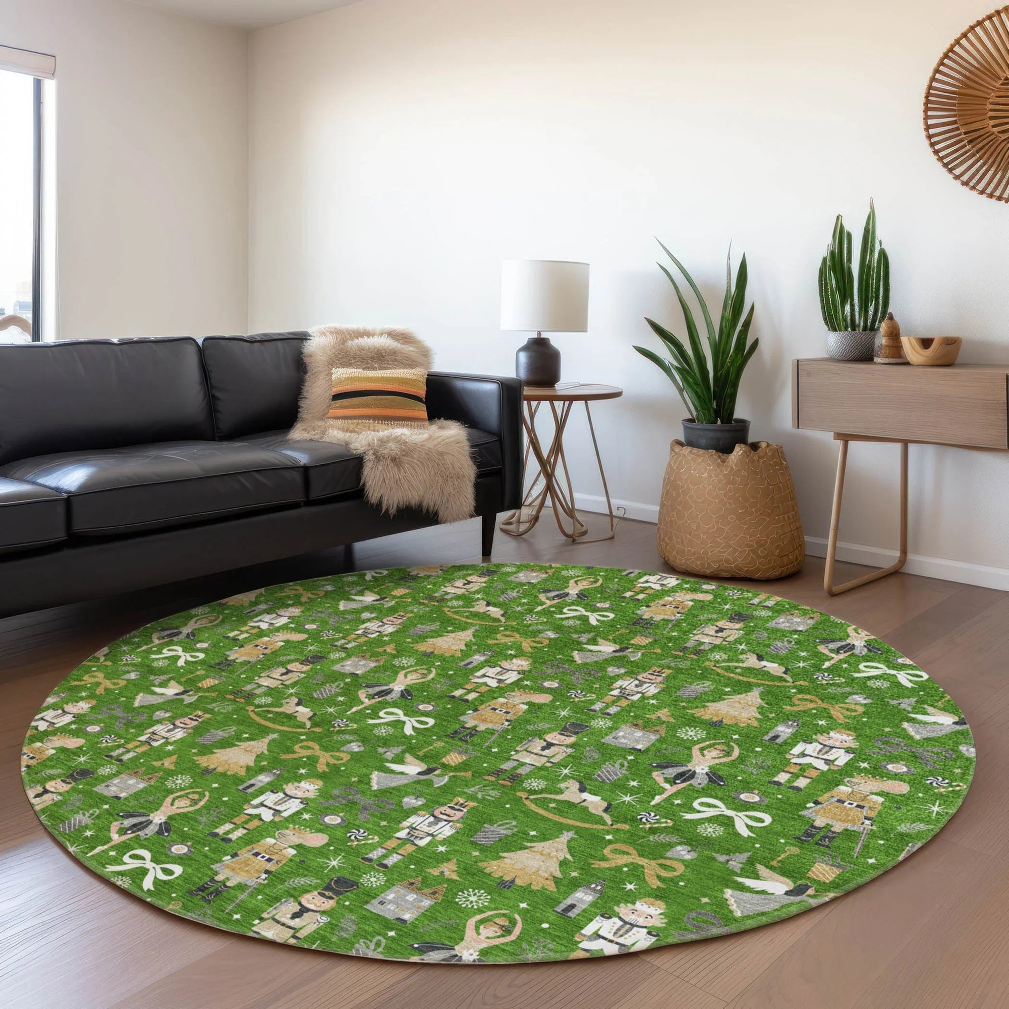 Addison Rugs Raeara Green Washable Indoor-Outdoor Rug