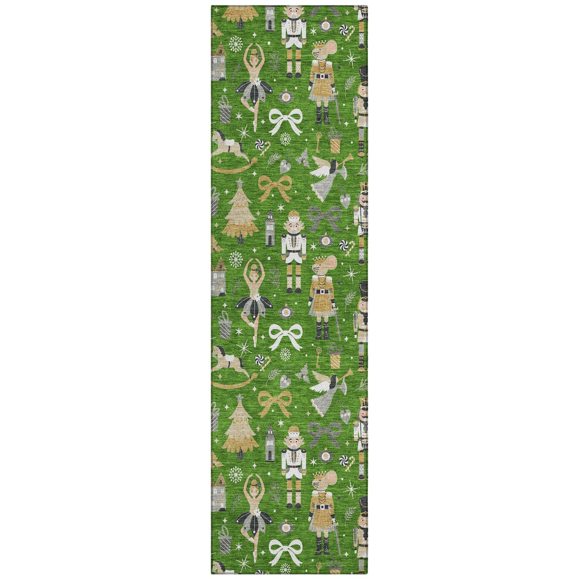 Addison Rugs Raeara Green Washable Indoor-Outdoor Rug
