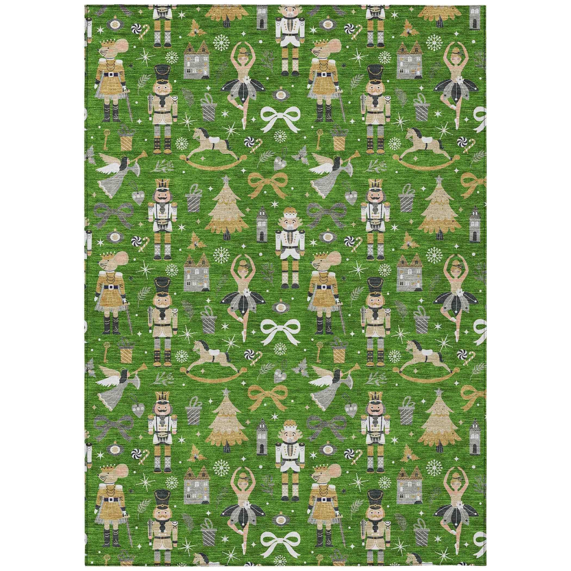 Addison Rugs Raeara Green Washable Indoor-Outdoor Rug