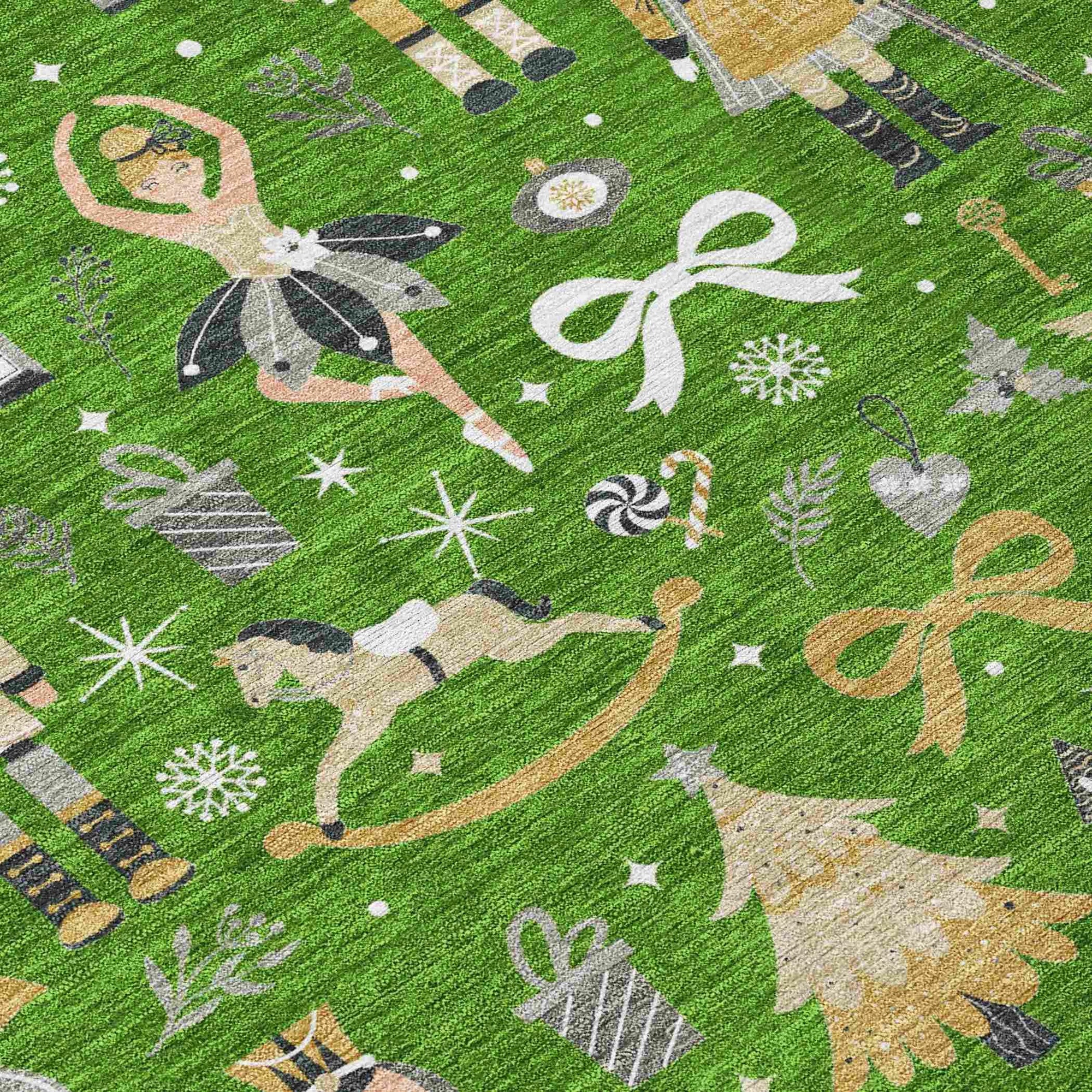 Addison Rugs Raeara Green Washable Indoor-Outdoor Rug