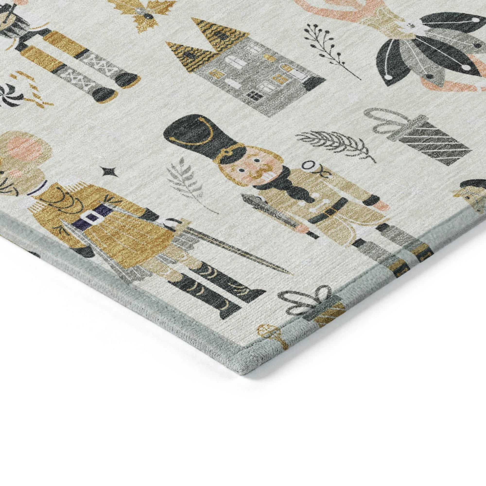 Raeara Ivory Washable Indoor-Outdoor Rug