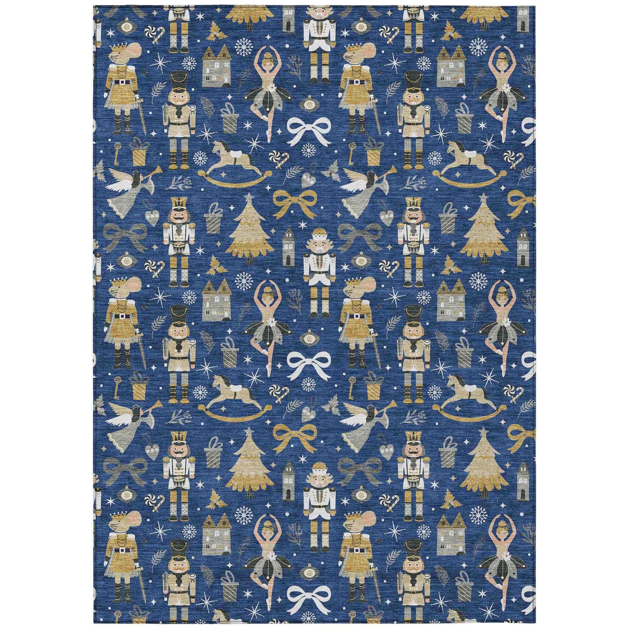 Addison Rugs Raeara Blue Washable Indoor-Outdoor Rug