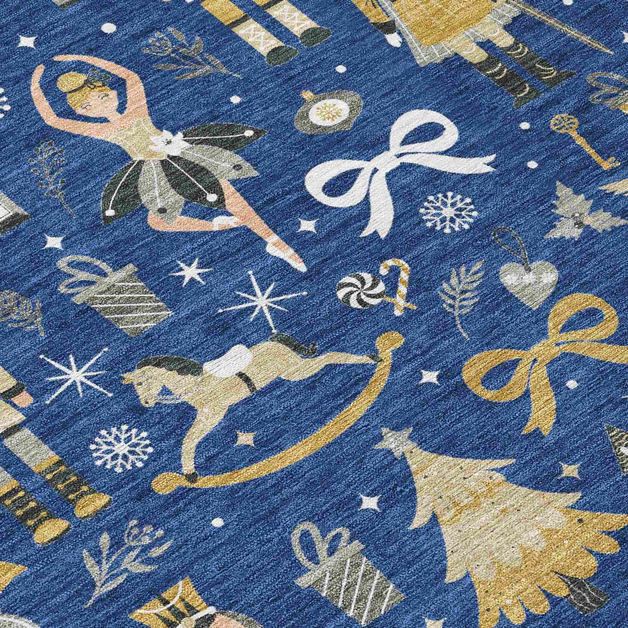 Addison Rugs Raeara Blue Washable Indoor-Outdoor Rug