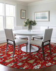 Raeara Red Washable Indoor-Outdoor Rug
