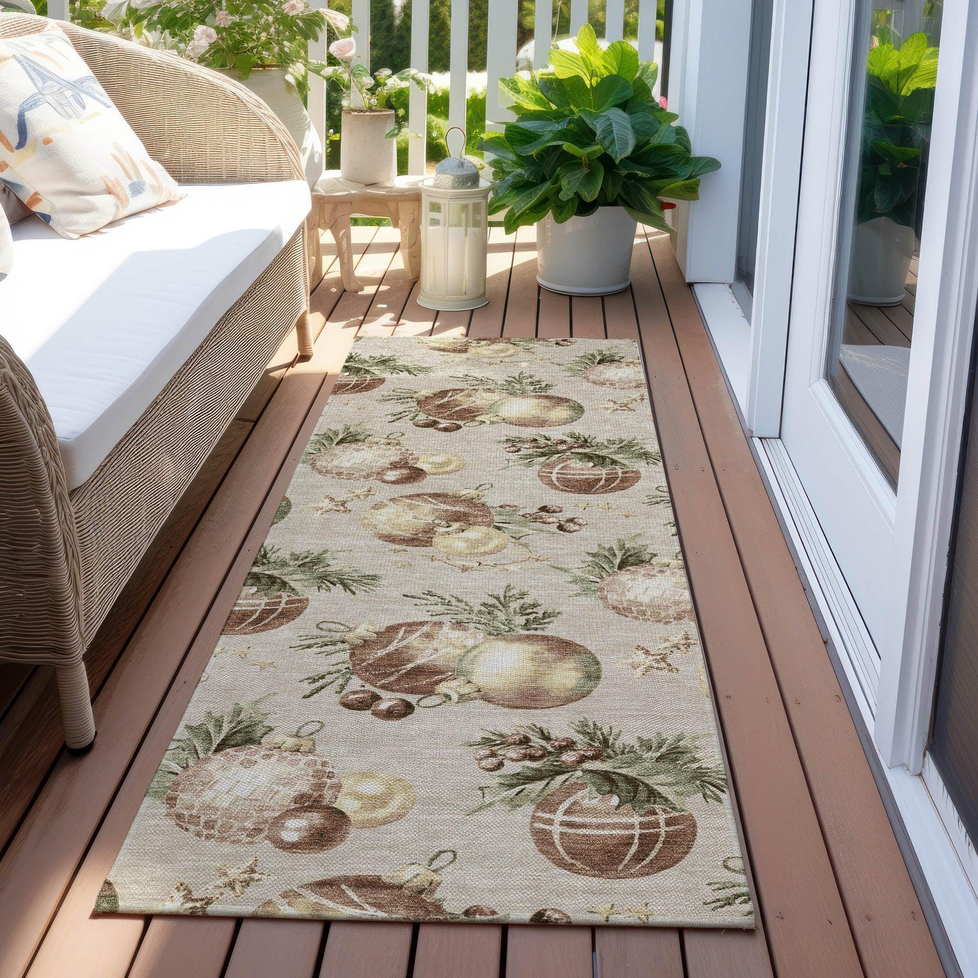 Addison Rugs Raearis Brown Washable Indoor-Outdoor Rug