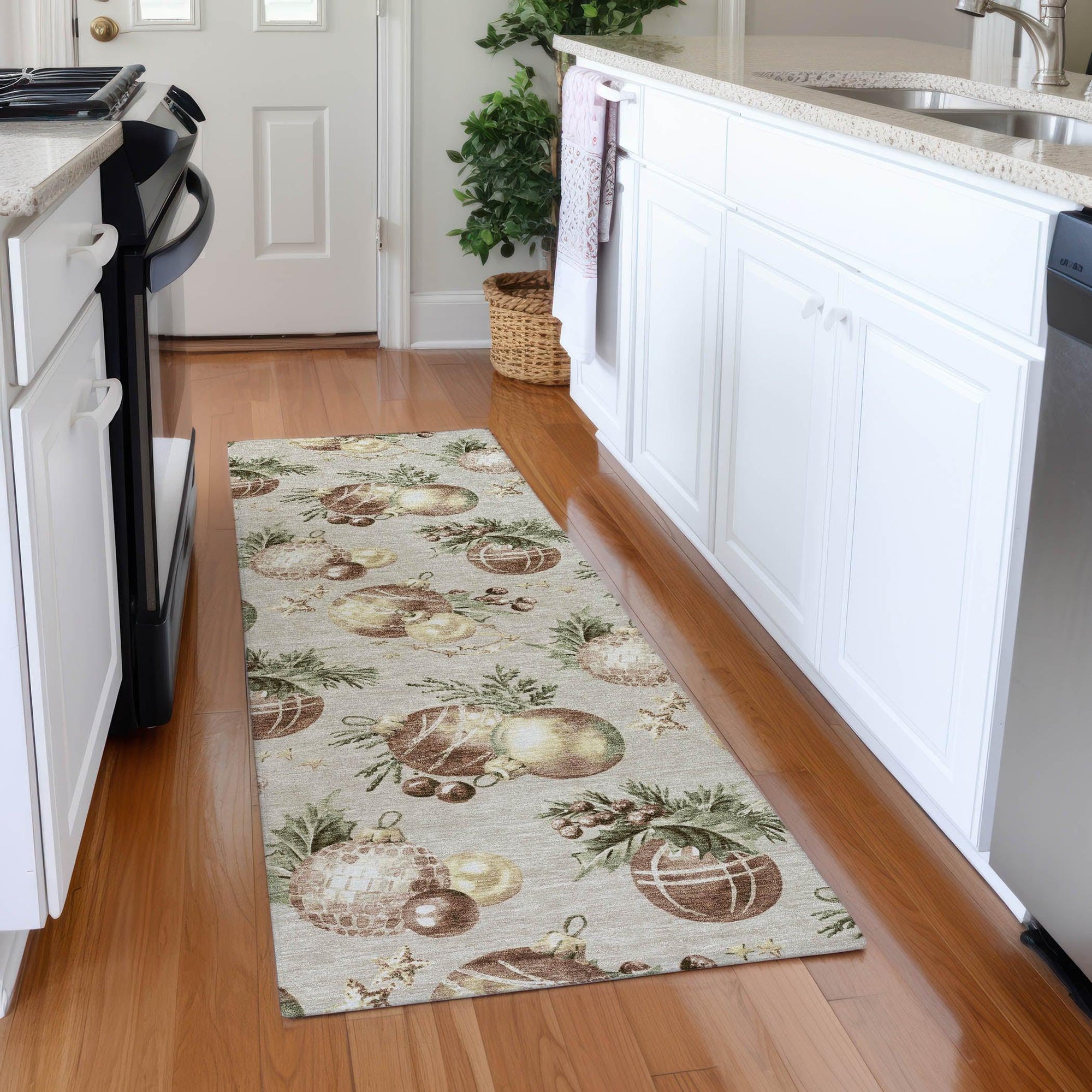Addison Rugs Raearis Brown Washable Indoor-Outdoor Rug