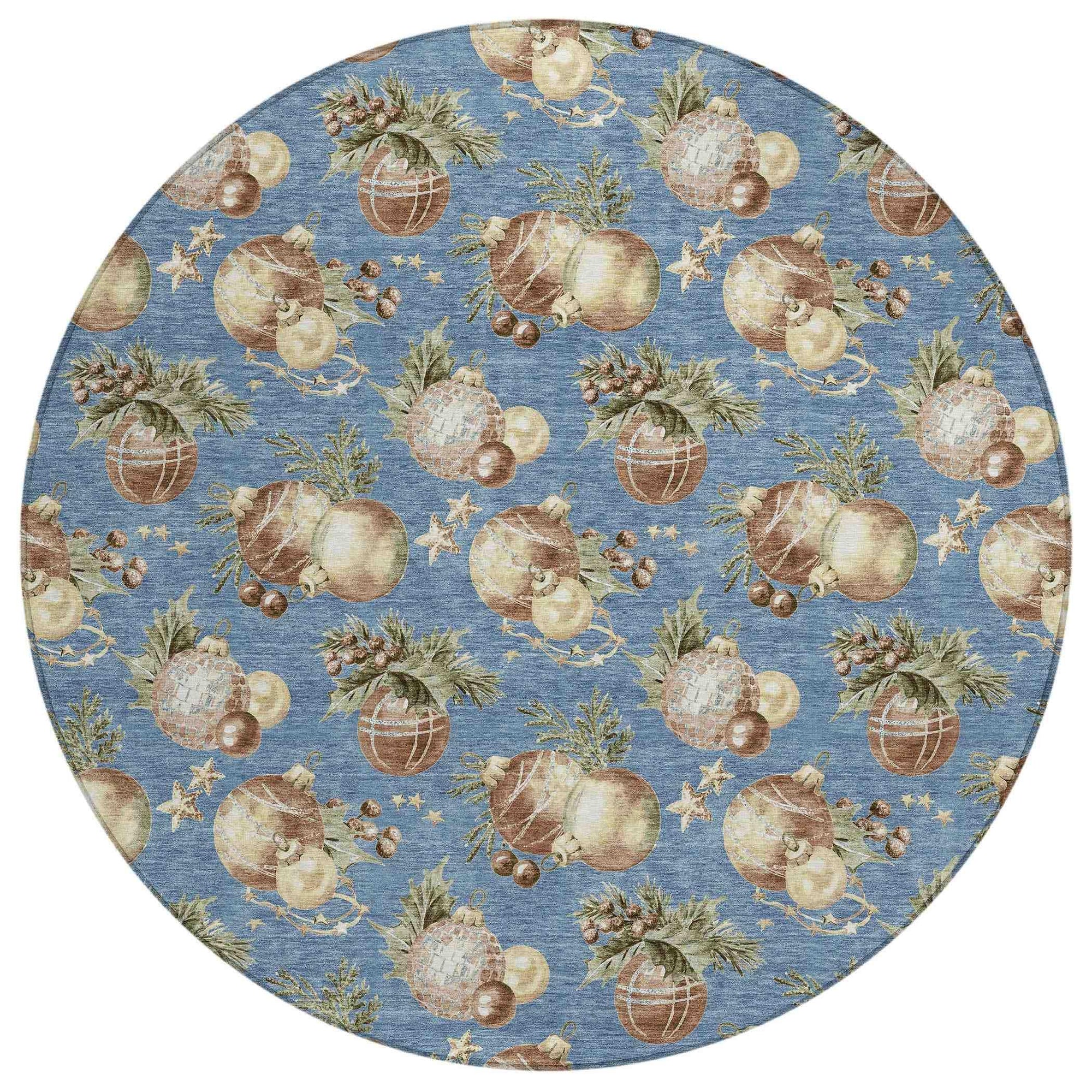 Addison Rugs Raearis Blue Washable Indoor-Outdoor Rug