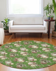 Addison Rugs Raearis Green Washable Indoor-Outdoor Rug