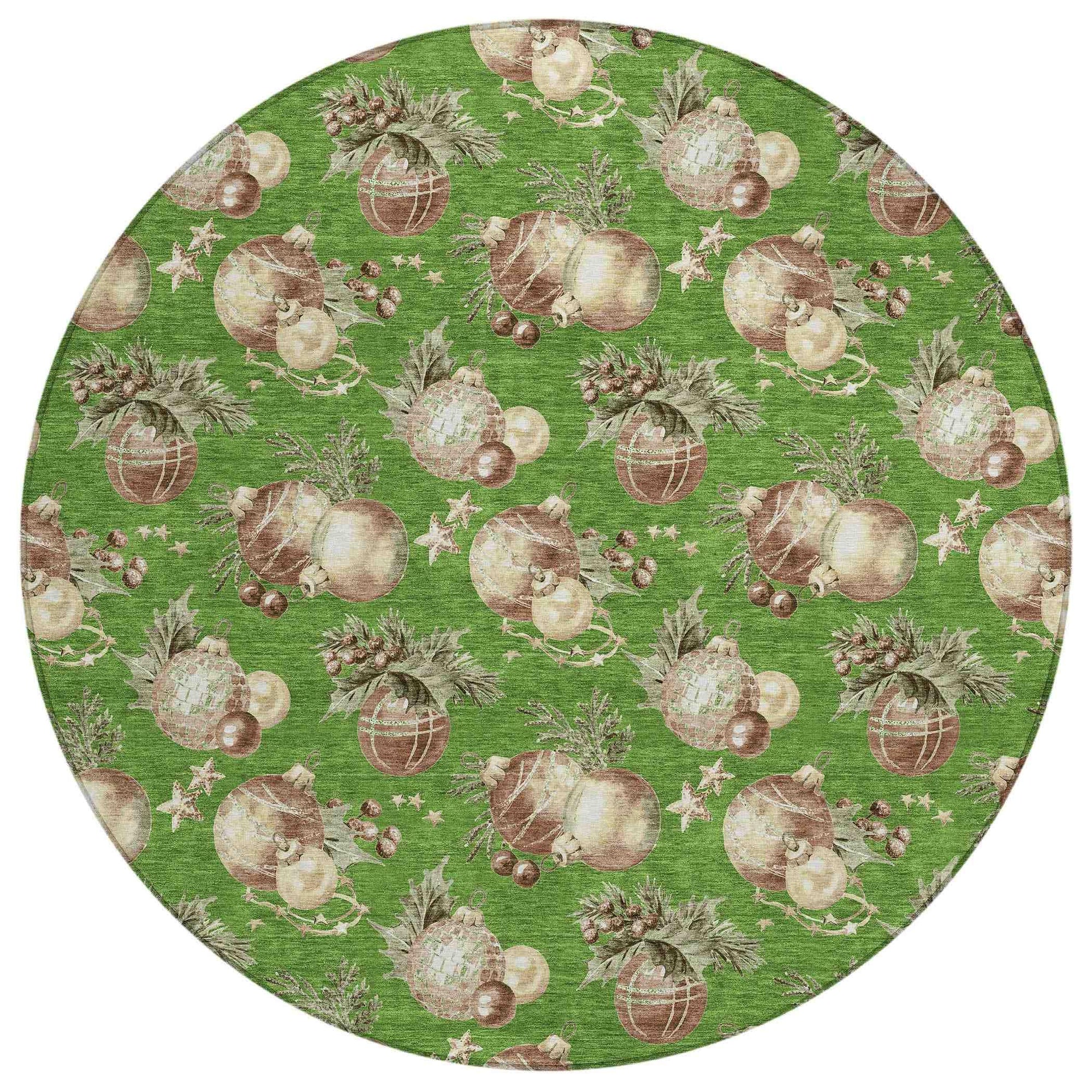 Addison Rugs Raearis Green Washable Indoor-Outdoor Rug