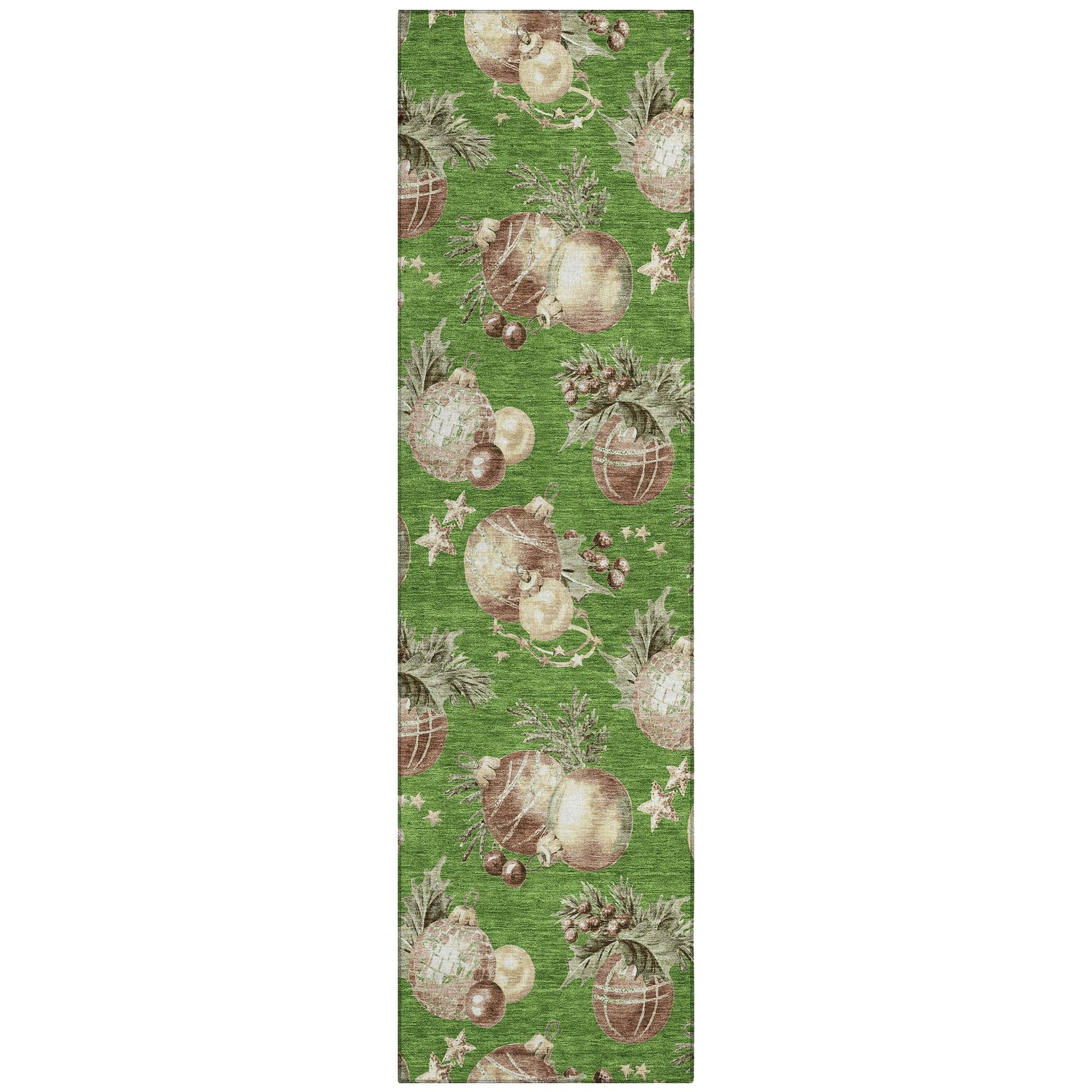 Addison Rugs Raearis Green Washable Indoor-Outdoor Rug