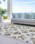 Addison Rugs Raearis Ivory Washable Indoor-Outdoor Rug