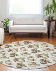 Addison Rugs Raearis Ivory Washable Indoor-Outdoor Rug