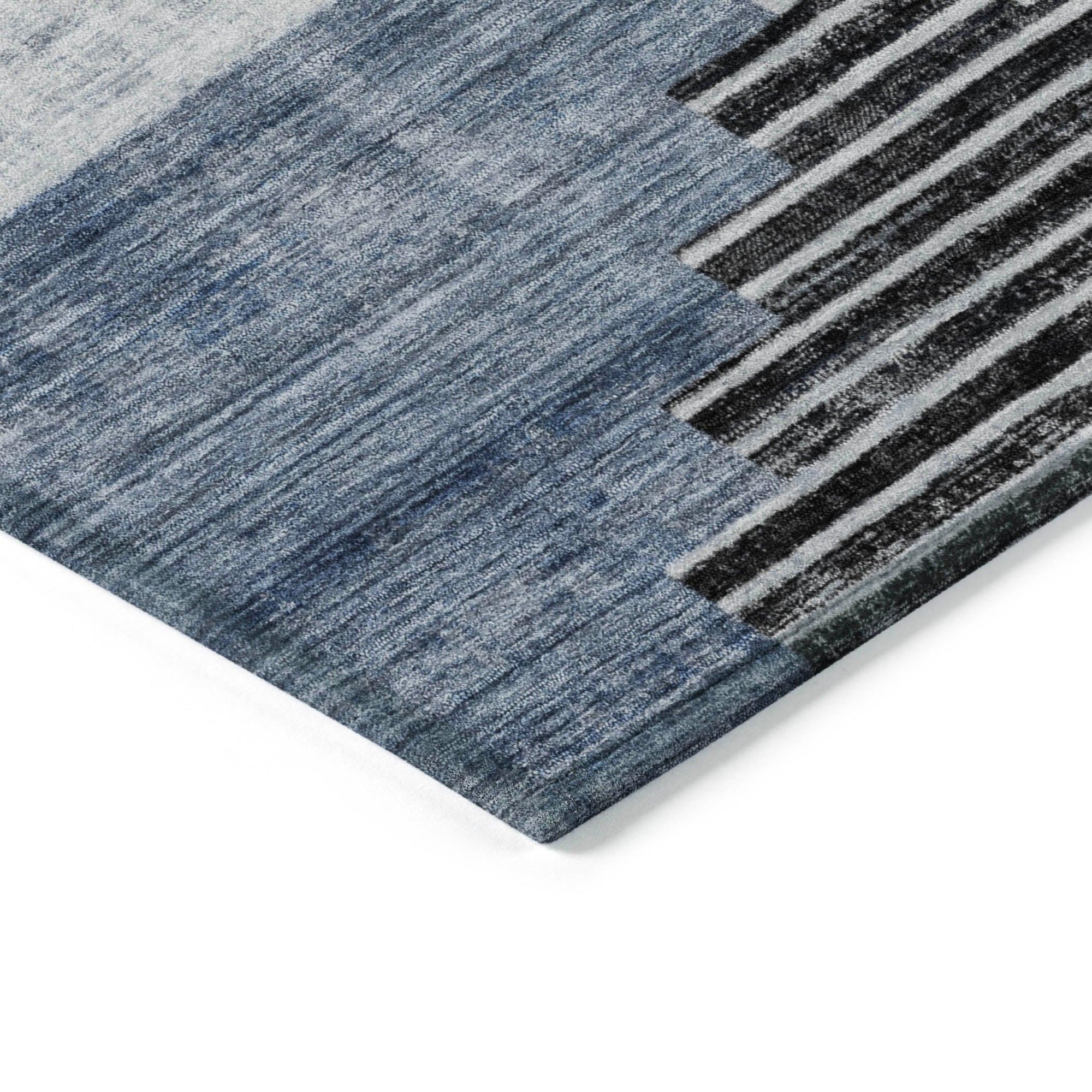 Addison Rugs Raeel Blue Washable Indoor-Outdoor Rug