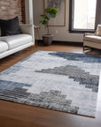 Addison Rugs Raeel Blue Washable Indoor-Outdoor Rug