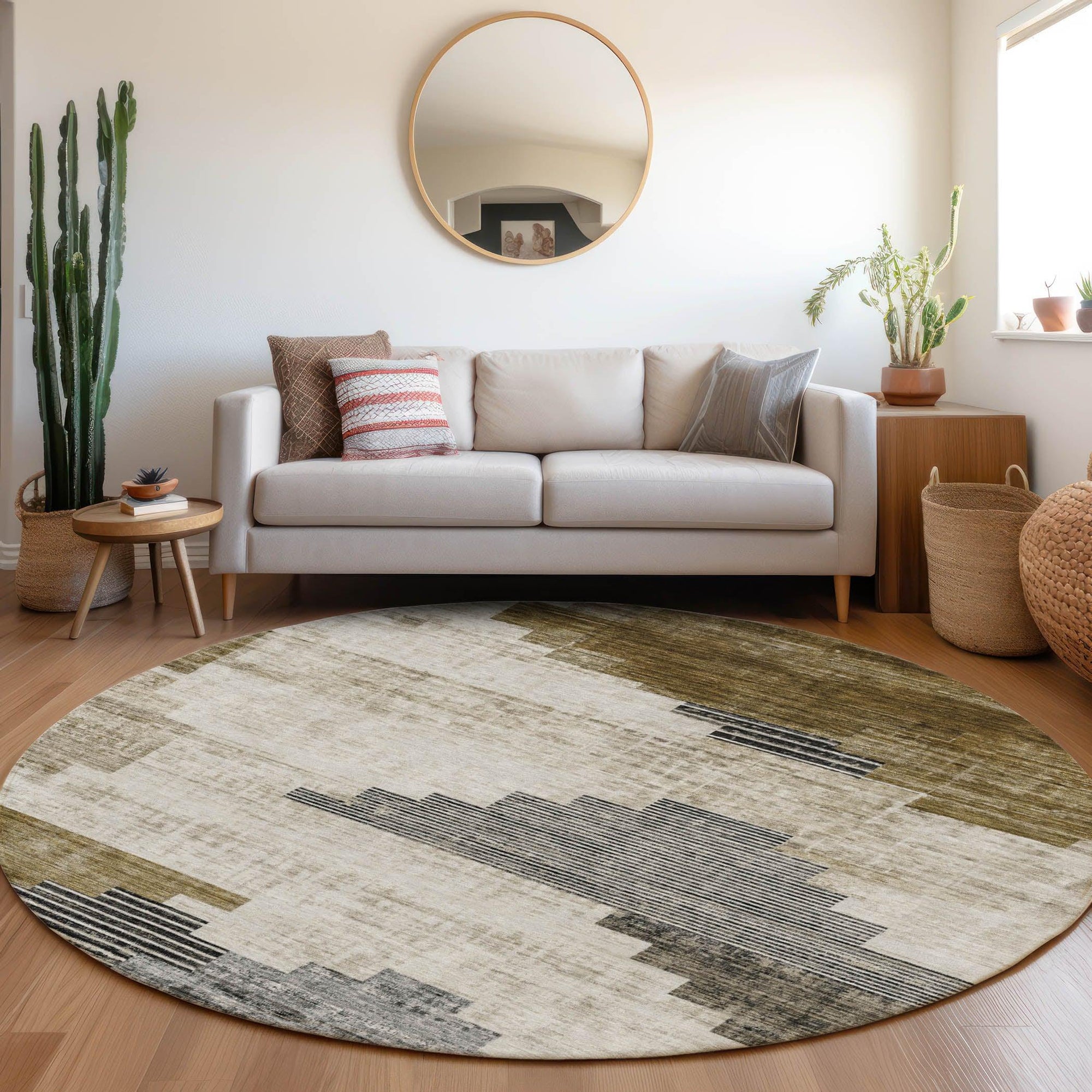 Addison Rugs Raeel Brown Washable Indoor-Outdoor Rug