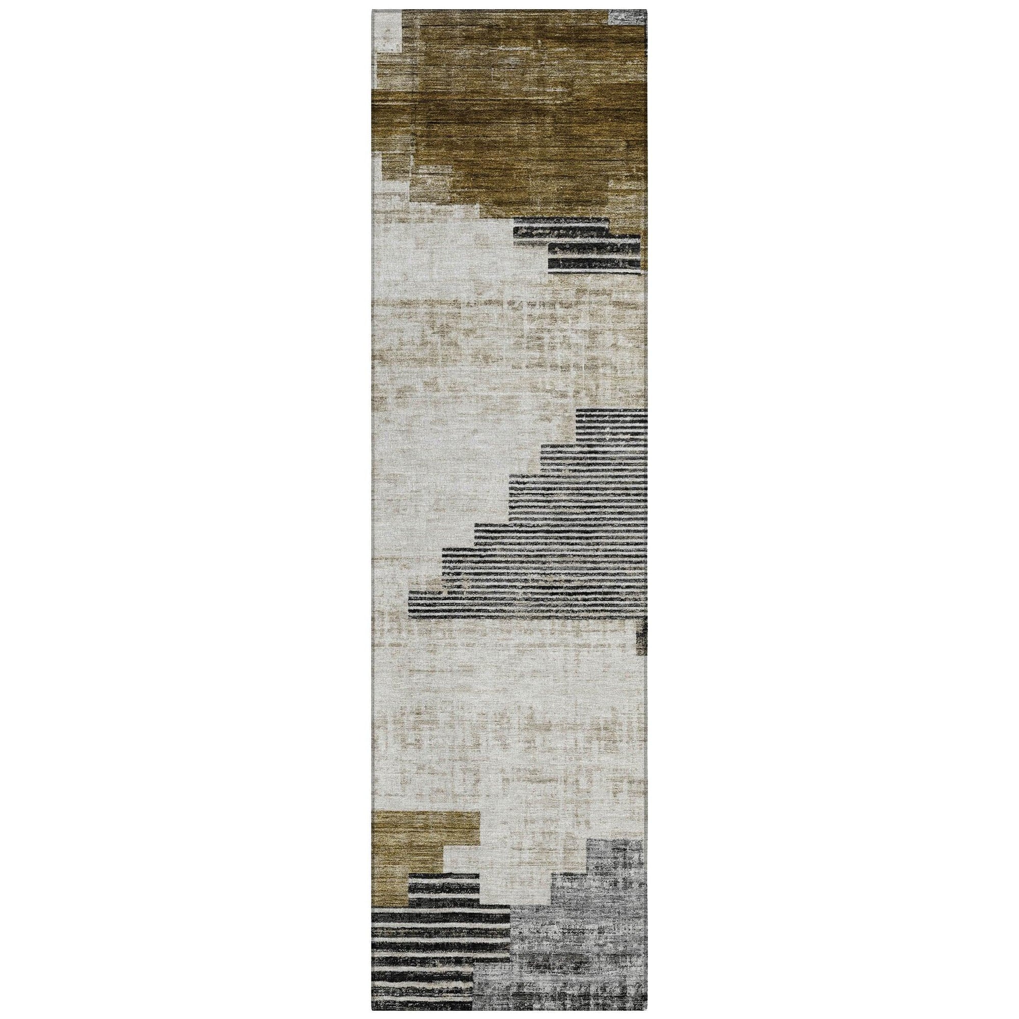 Addison Rugs Raeel Brown Washable Indoor-Outdoor Rug