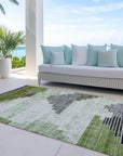 Raeel Fern Washable Indoor-Outdoor Rug