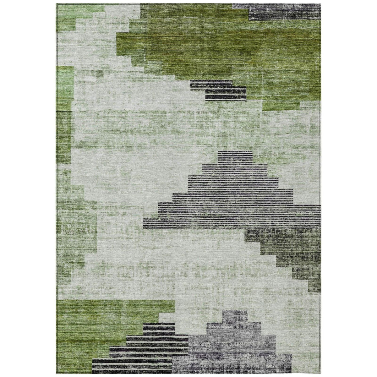 Raeel Fern Washable Indoor-Outdoor Rug - Area Rug, Ships in 2-3 Days