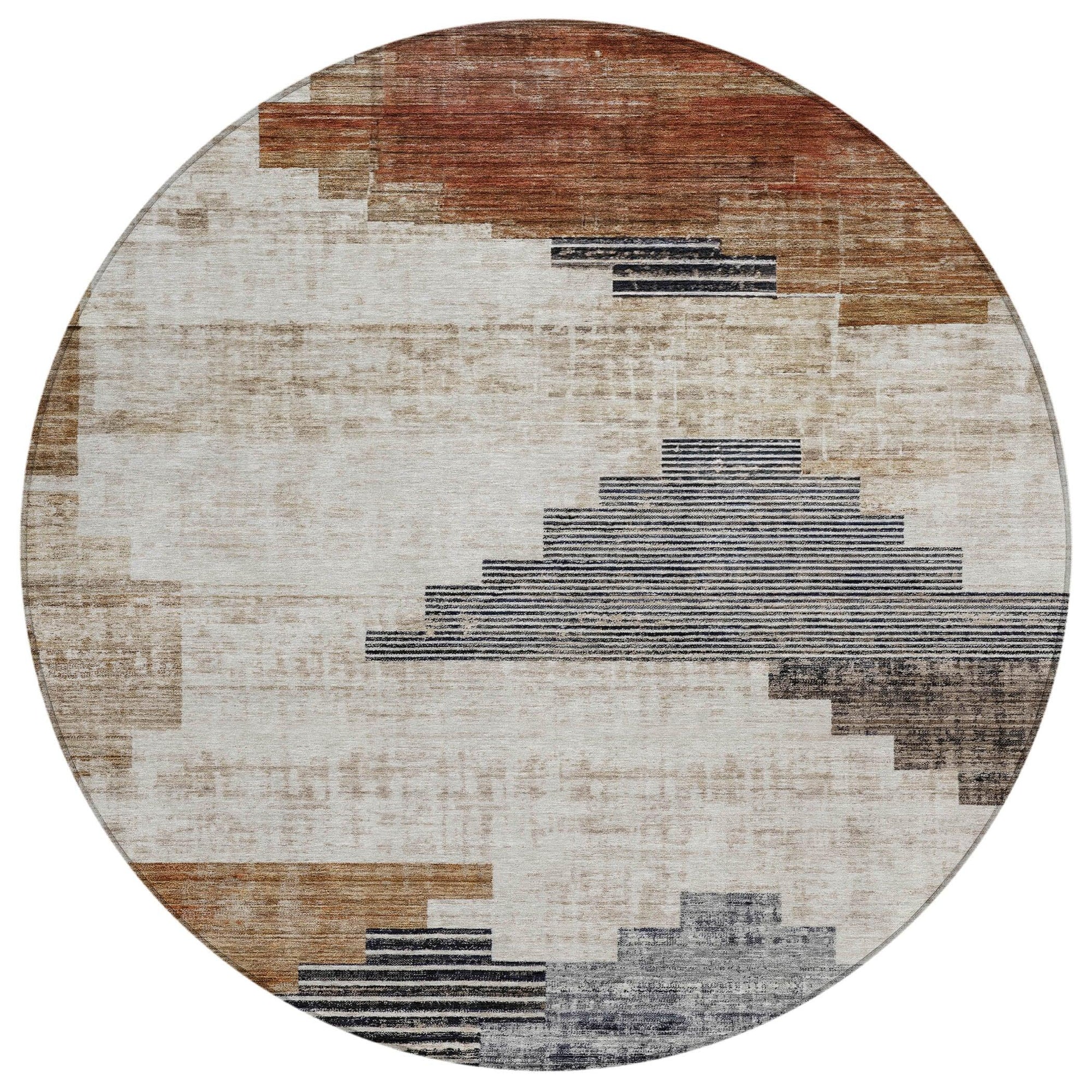 Addison Rugs Raeel Orange Washable Indoor-Outdoor Rug