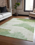 Addison Rugs Raeel Green Washable Indoor-Outdoor Rug