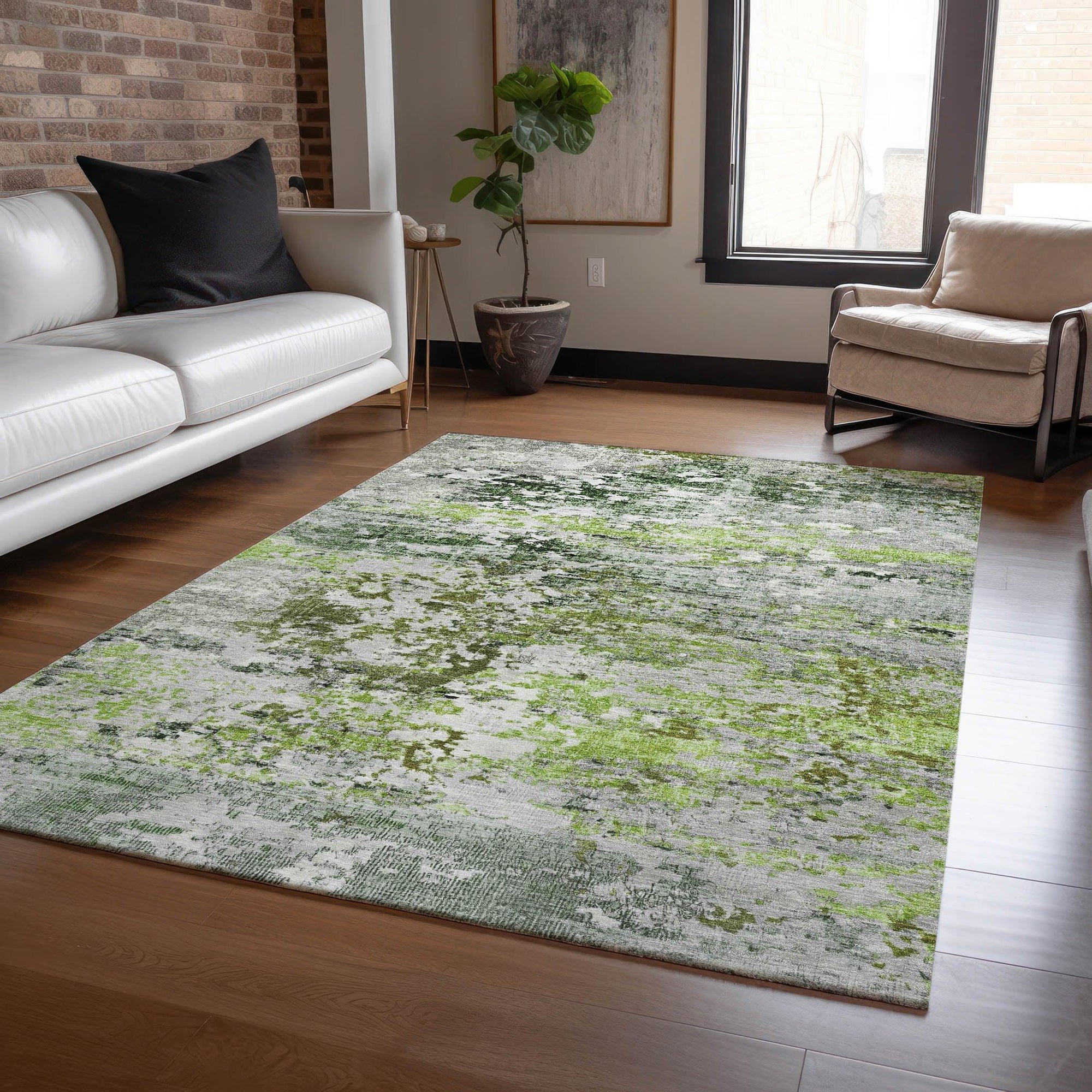 Addison Rugs Raeira Aloe Washable Indoor-Outdoor Rug