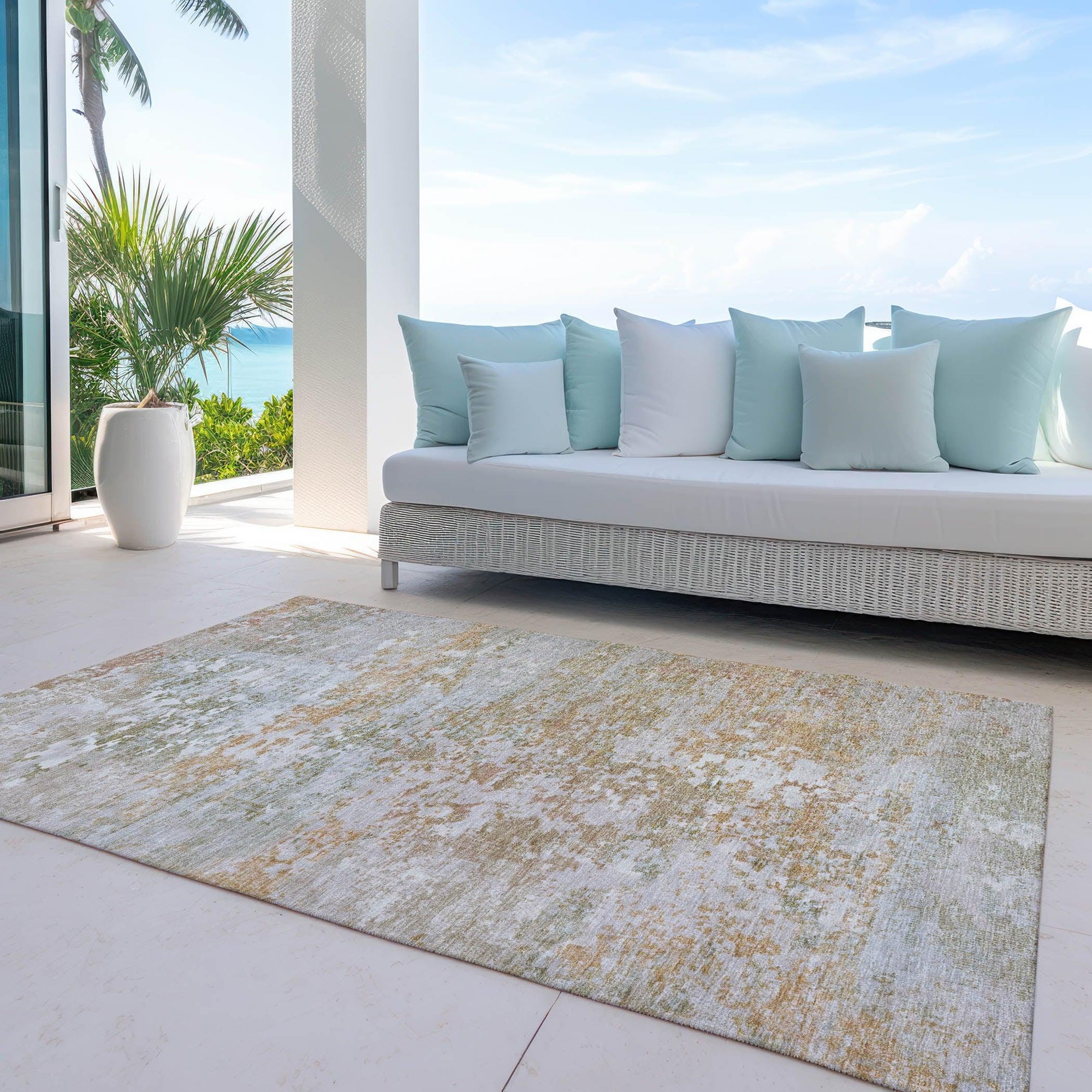 Addison Rugs Raeira Coral Washable Indoor-Outdoor Rug