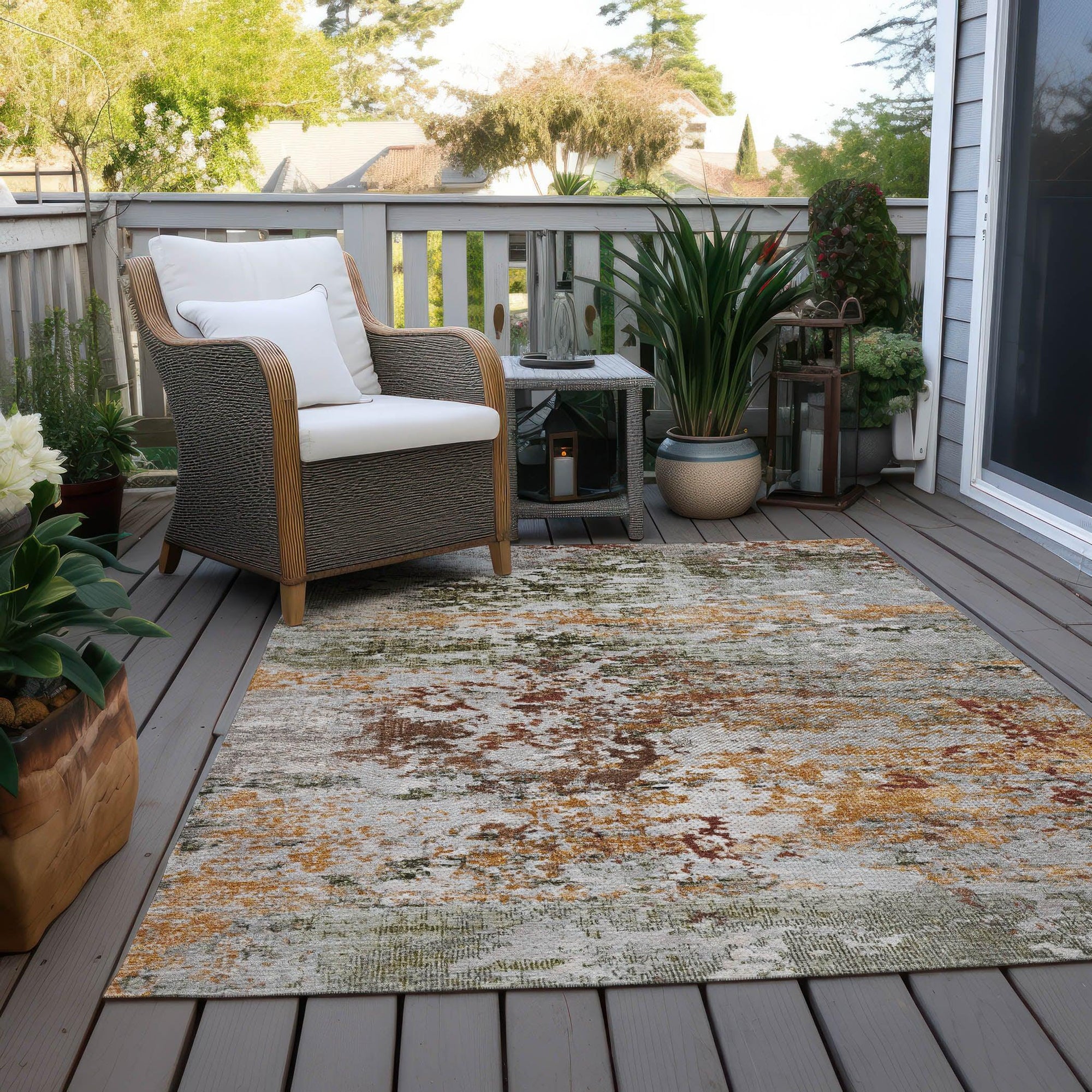 Addison Rugs Raeira Terracotta Washable Indoor-Outdoor Rug