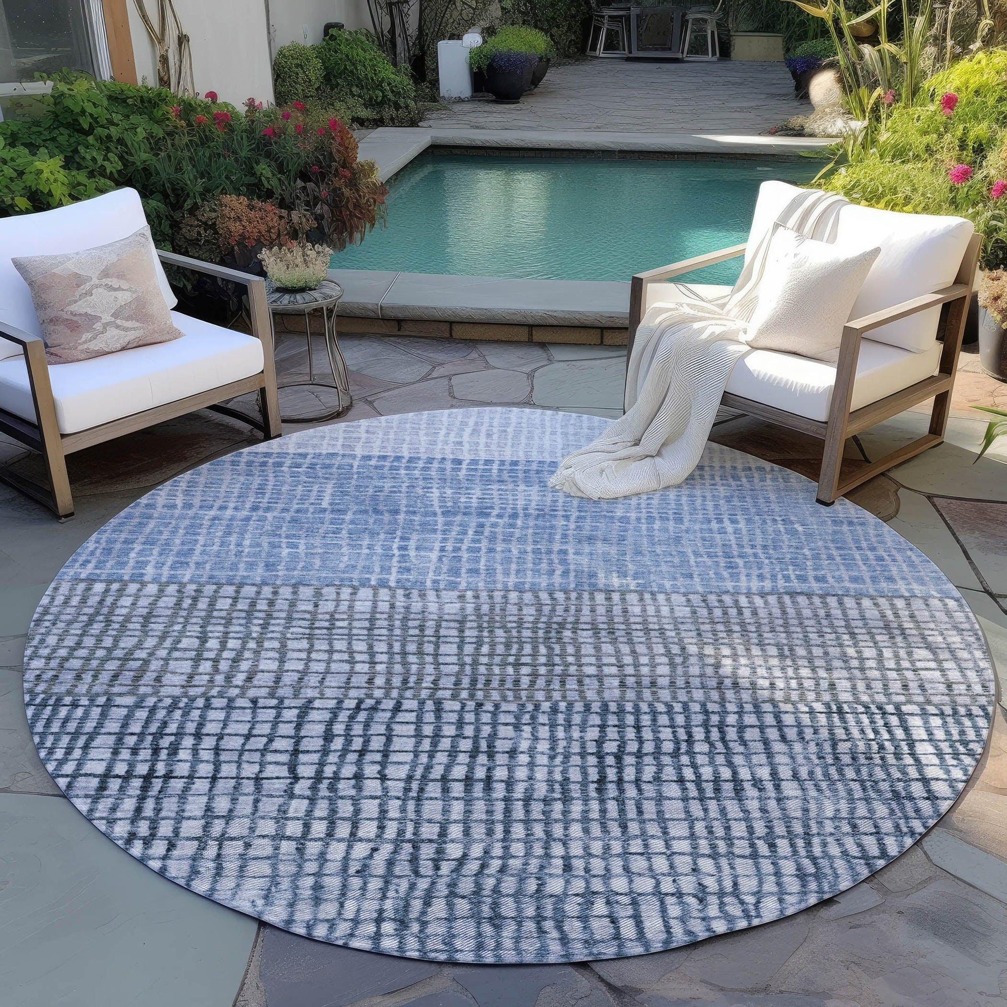 Addison Rugs Raeon Blue Washable Indoor-Outdoor Rug