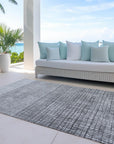 Addison Rugs Raeon Gray Washable Indoor-Outdoor Rug