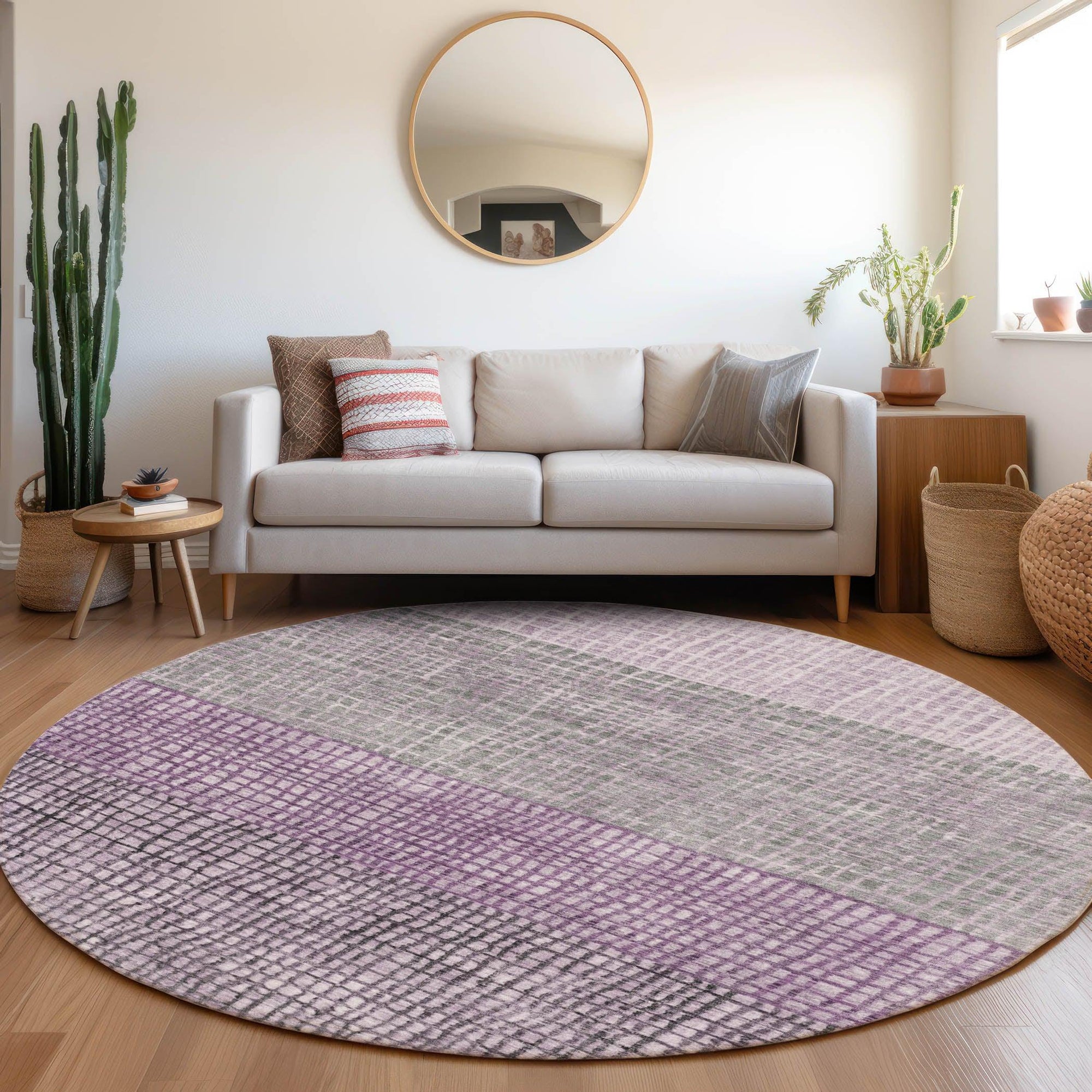 Addison Rugs Raeon Plum Washable Indoor-Outdoor Rug