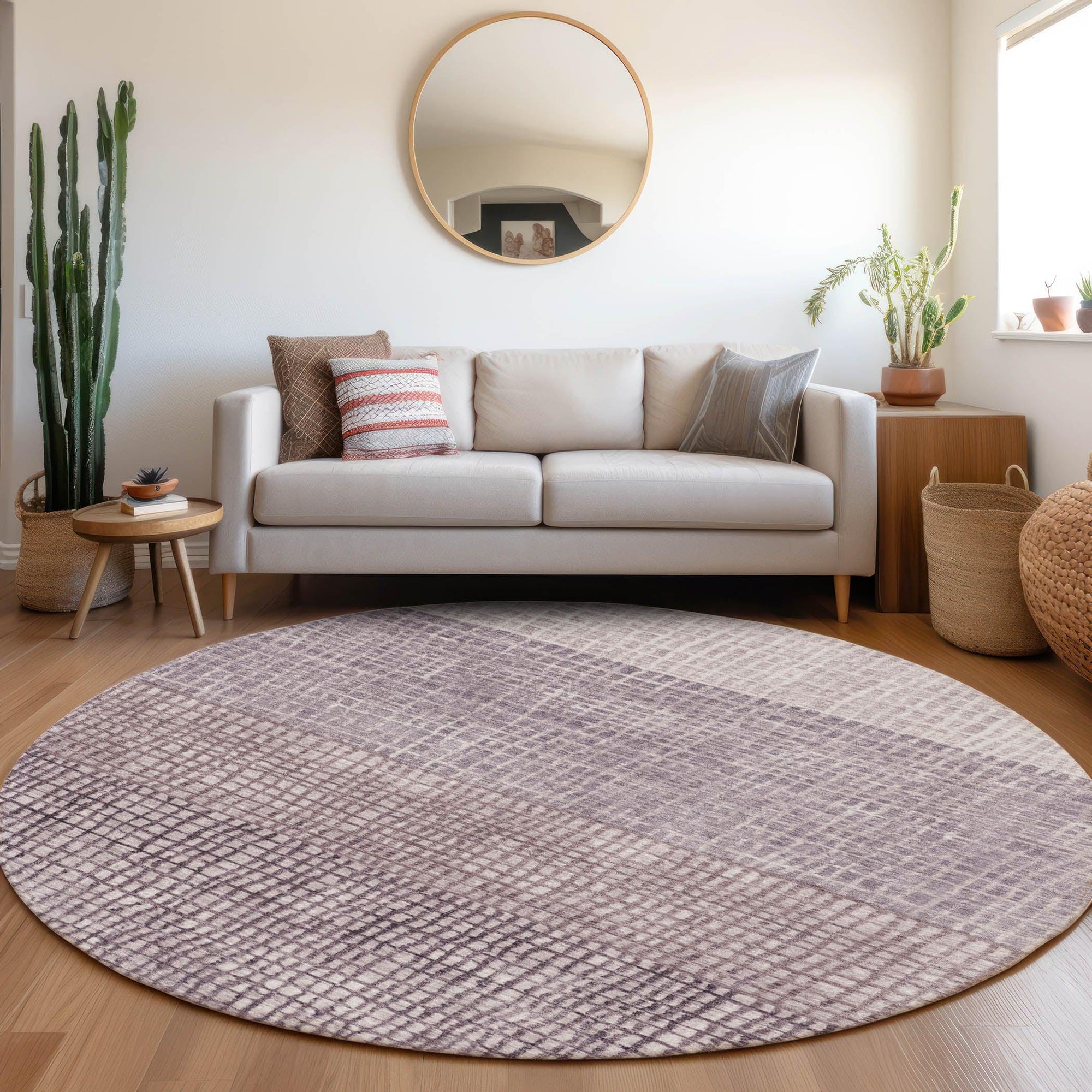 Addison Rugs Raeon Purple Washable Indoor-Outdoor Rug