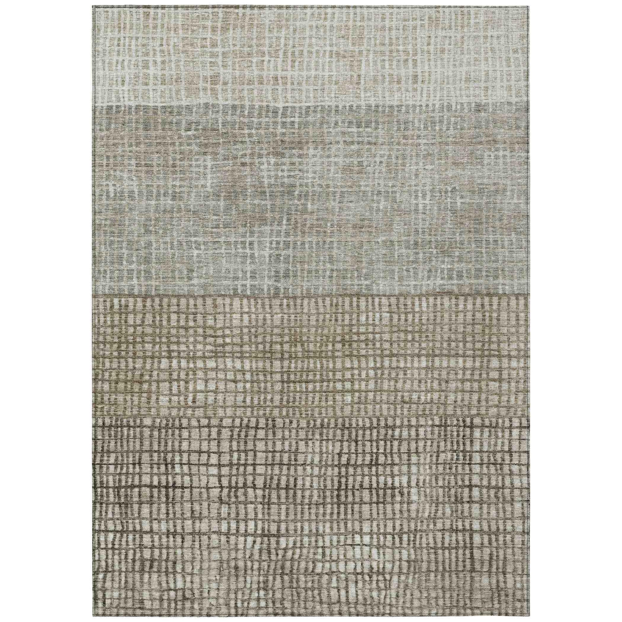 Addison Rugs Raeon Taupe Washable Indoor-Outdoor Rug