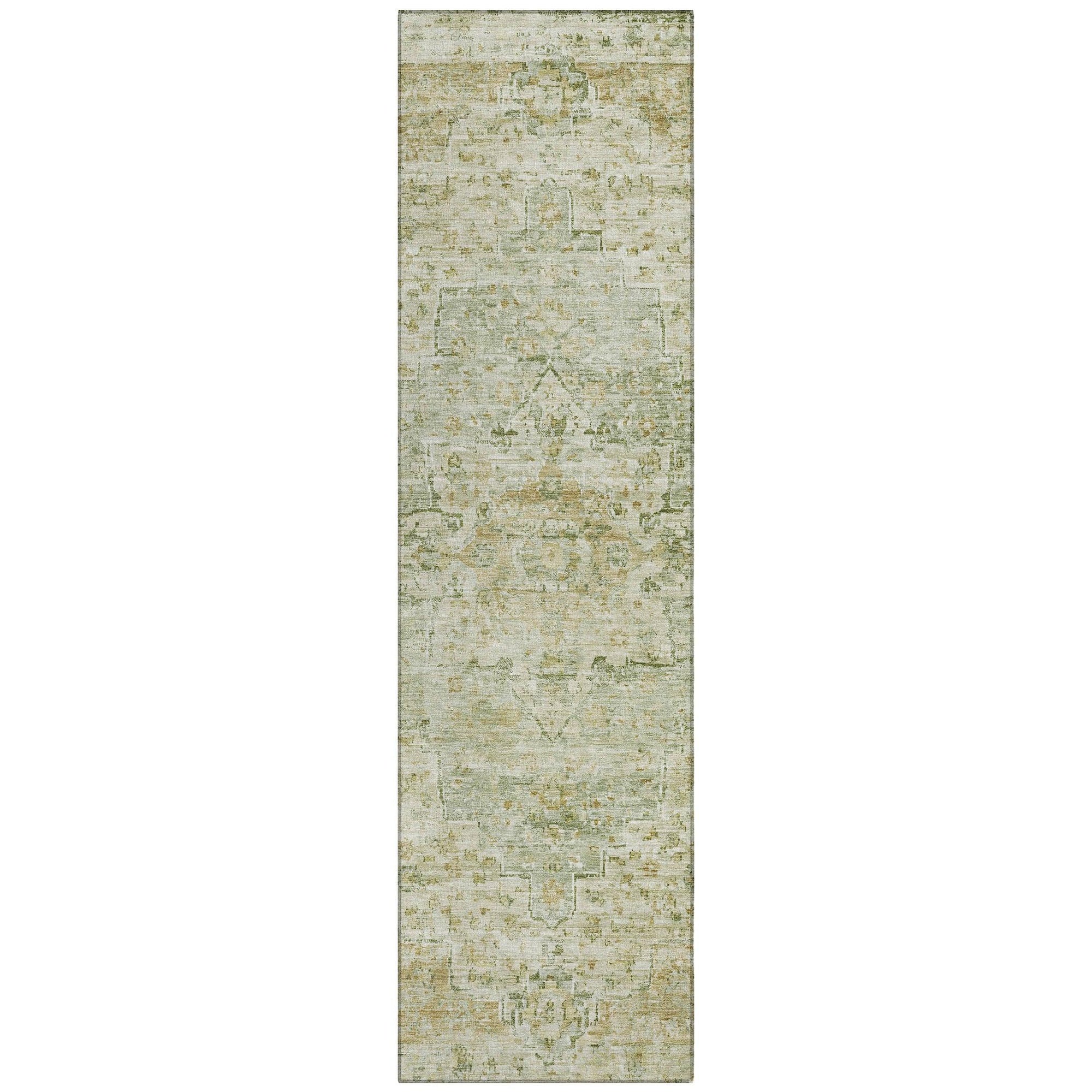 Addison Rugs Raeor Green Washable Indoor-Outdoor Rug