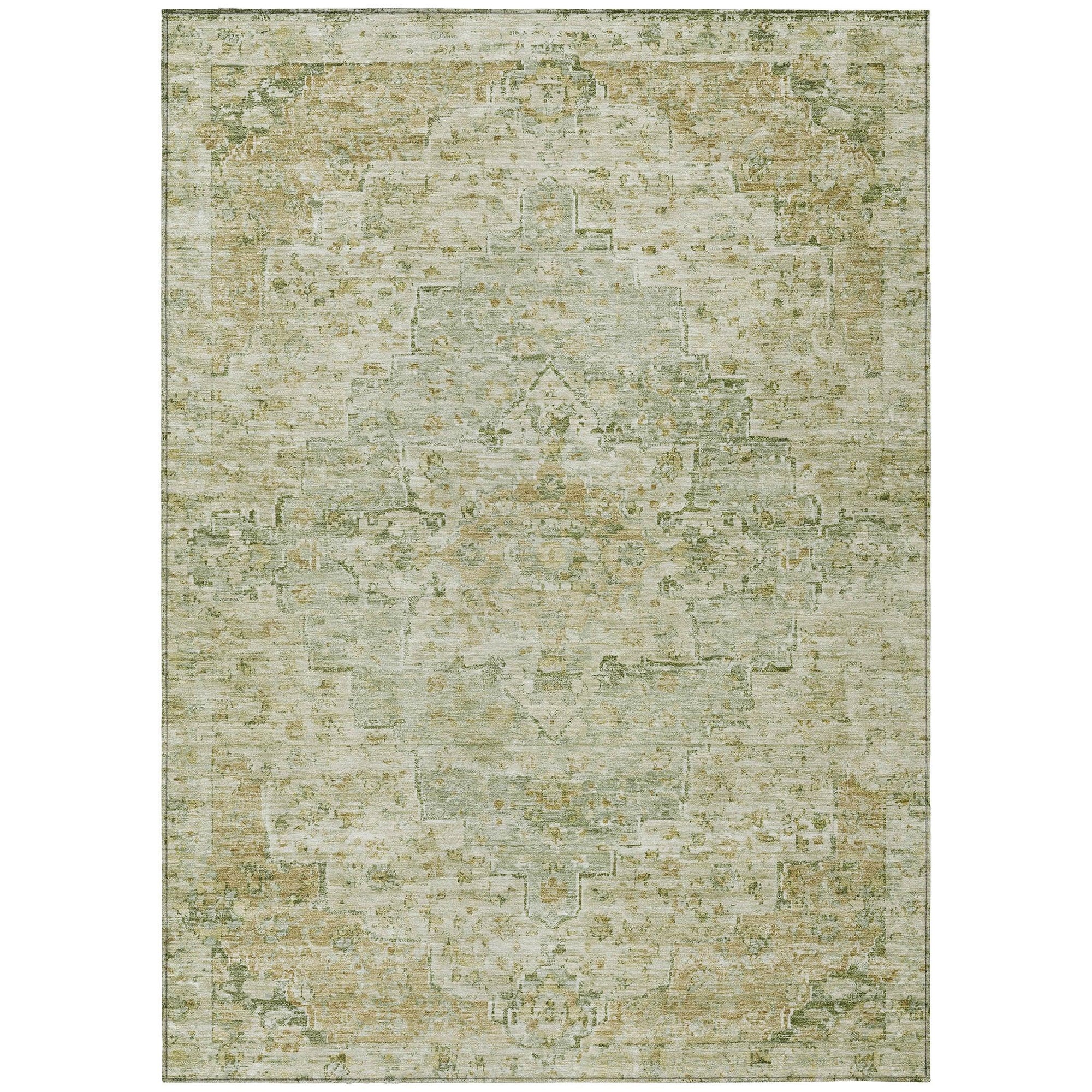 Addison Rugs Raeor Green Washable Indoor-Outdoor Rug