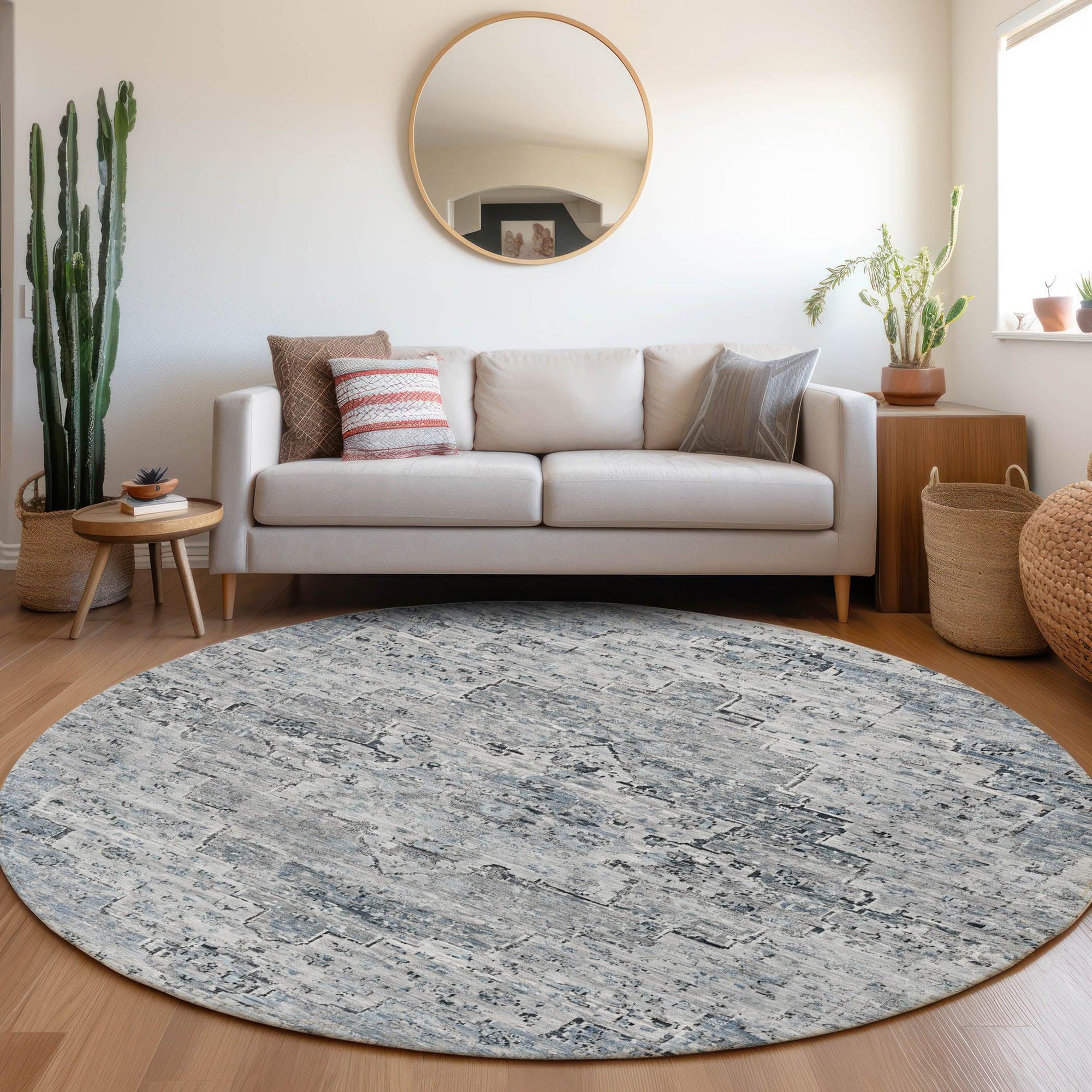 Addison Rugs Raeor Blue Washable Indoor-Outdoor Rug