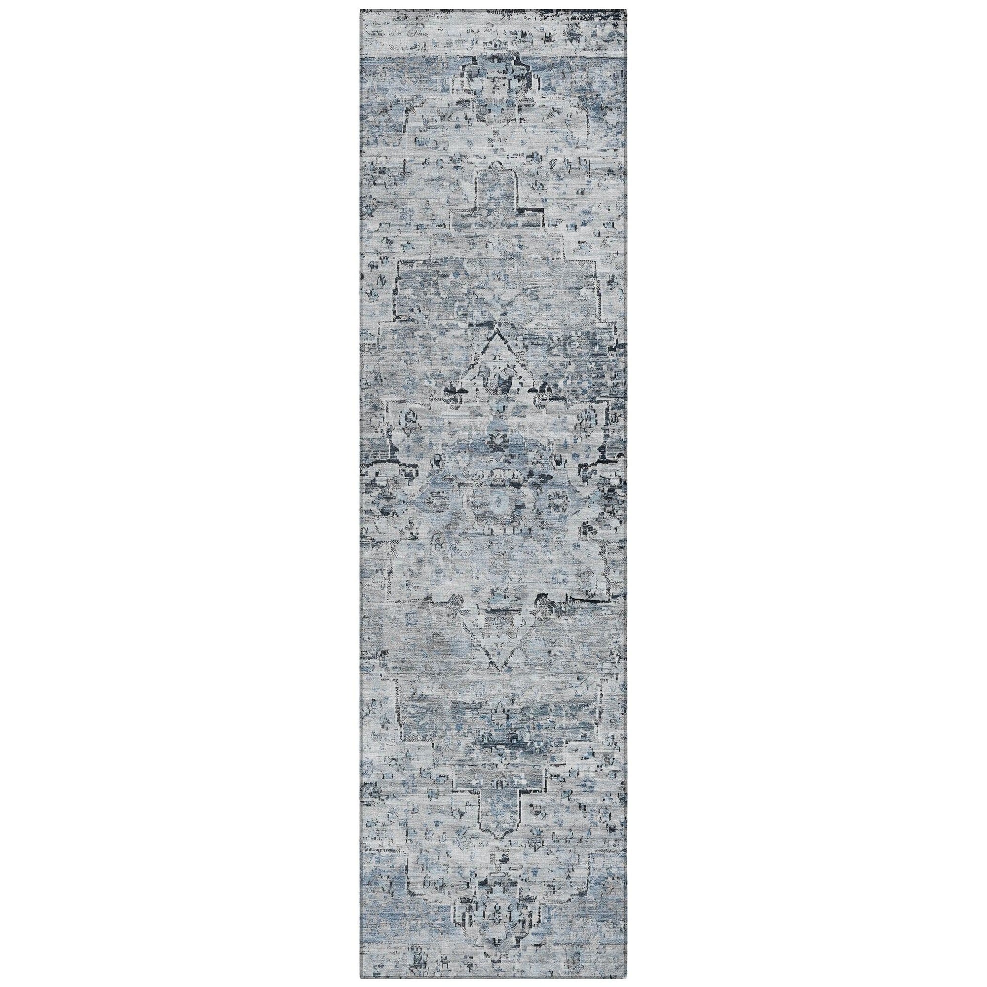 Addison Rugs Raeor Blue Washable Indoor-Outdoor Rug