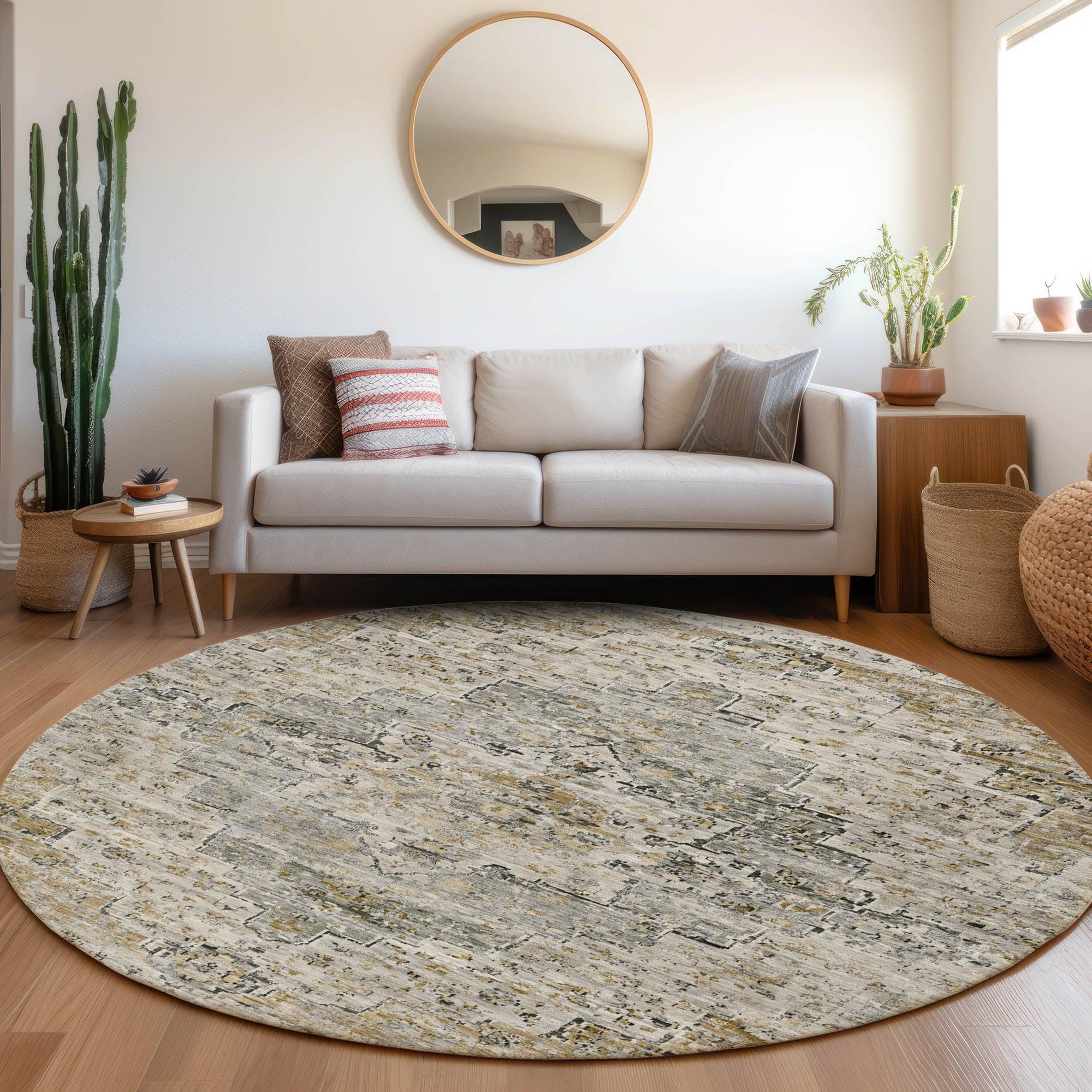 Addison Rugs Raeor Brown Washable Indoor-Outdoor Rug
