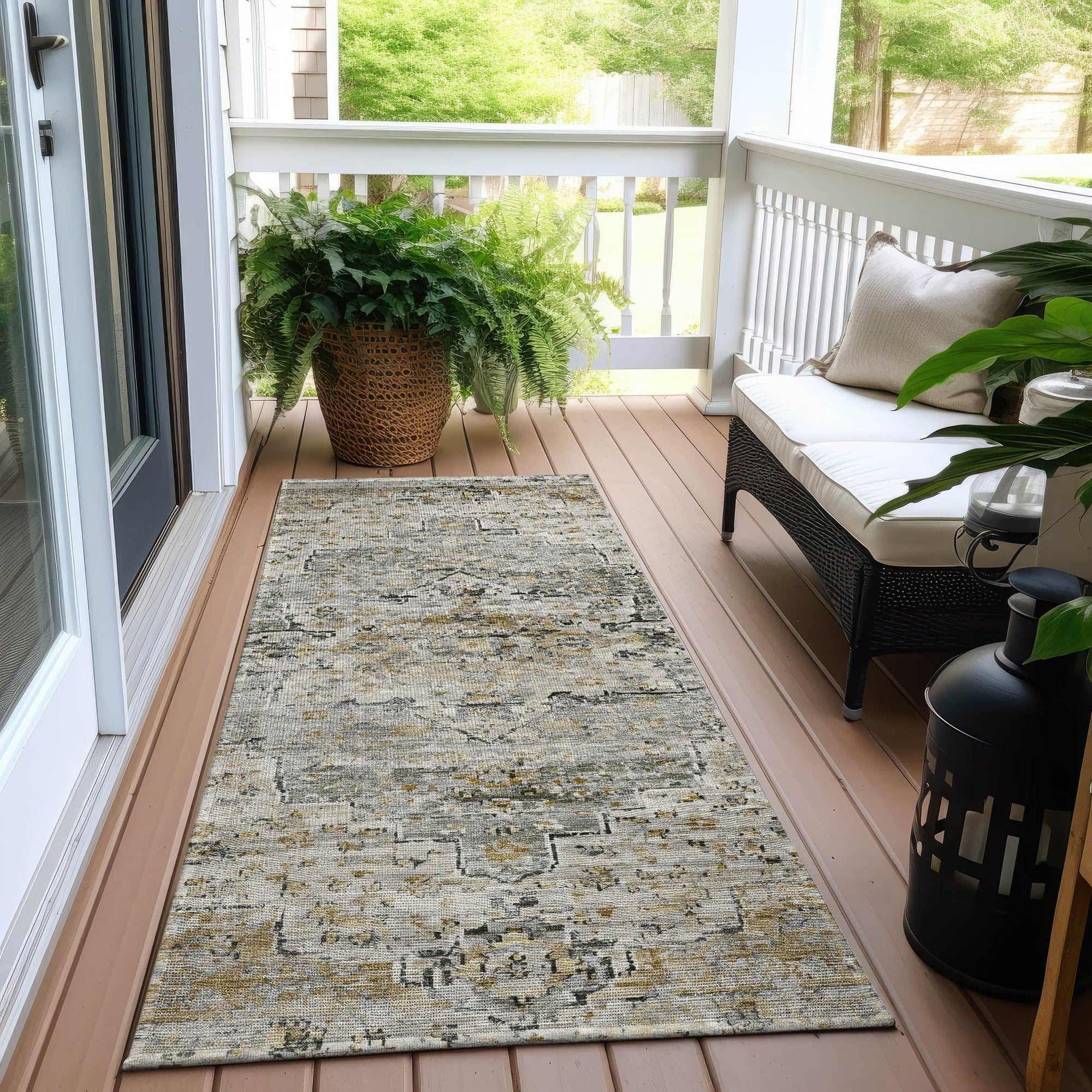 Addison Rugs Raeor Brown Washable Indoor-Outdoor Rug