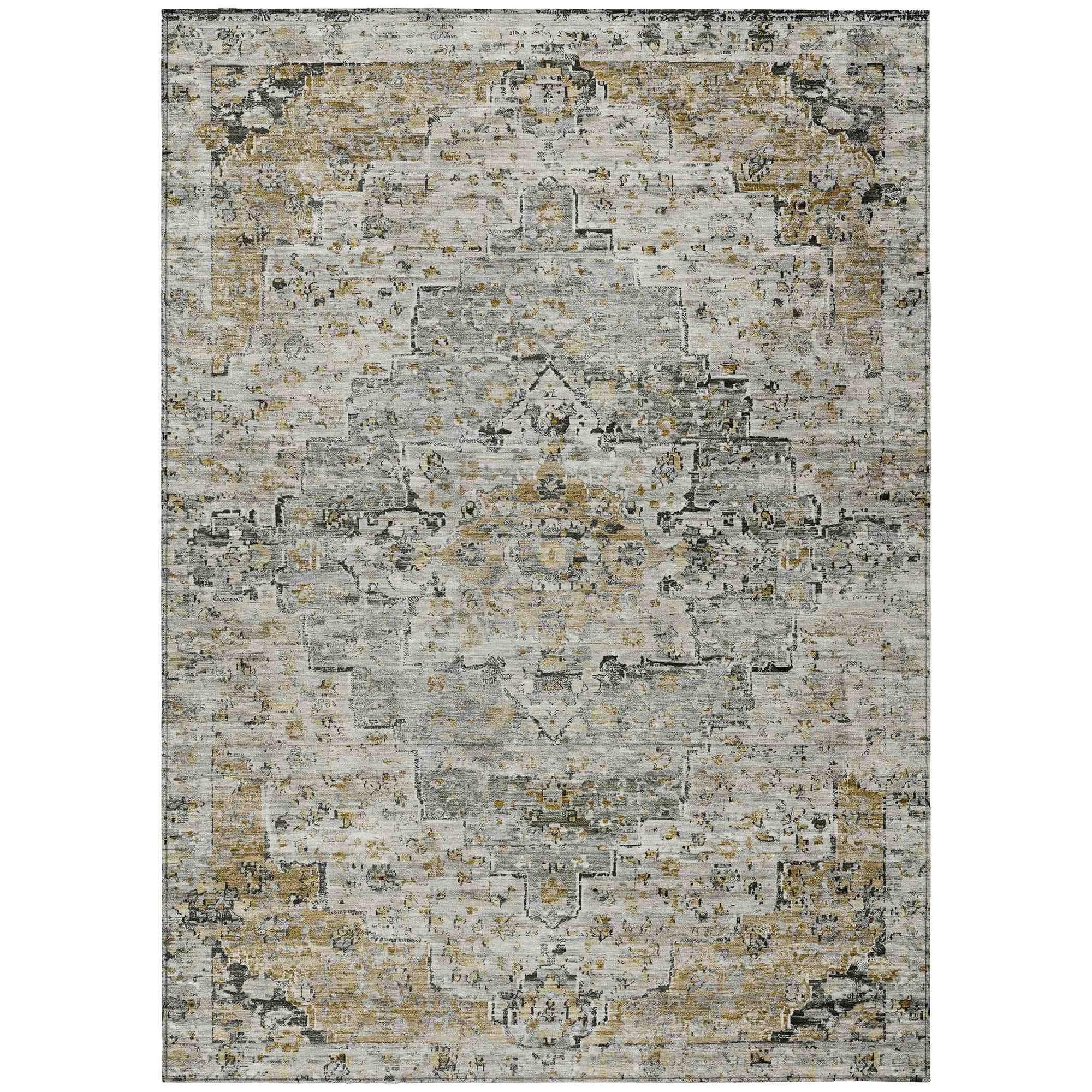 Addison Rugs Raeor Brown Washable Indoor-Outdoor Rug