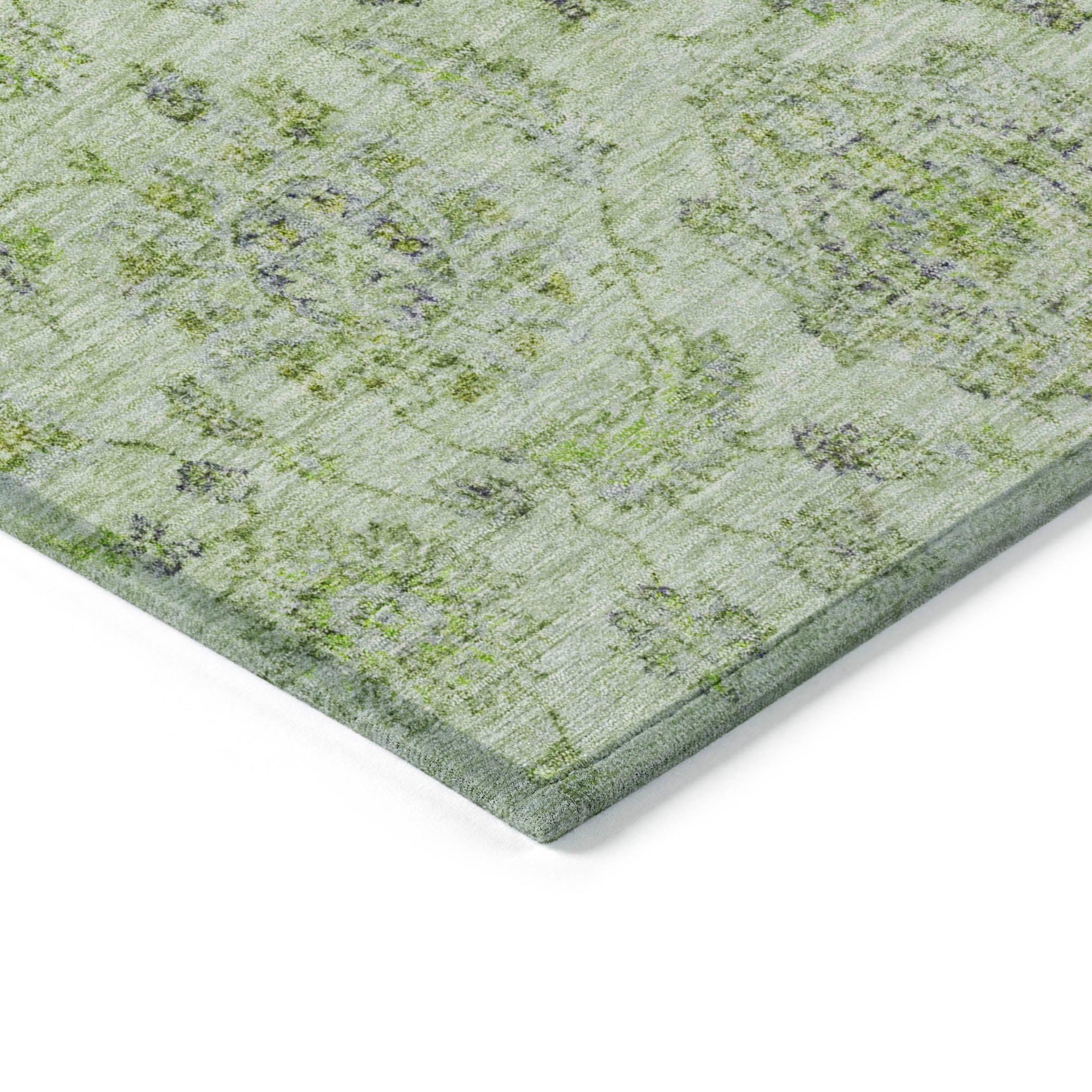Addison Rugs Raeora Green Washable Indoor-Outdoor Rug