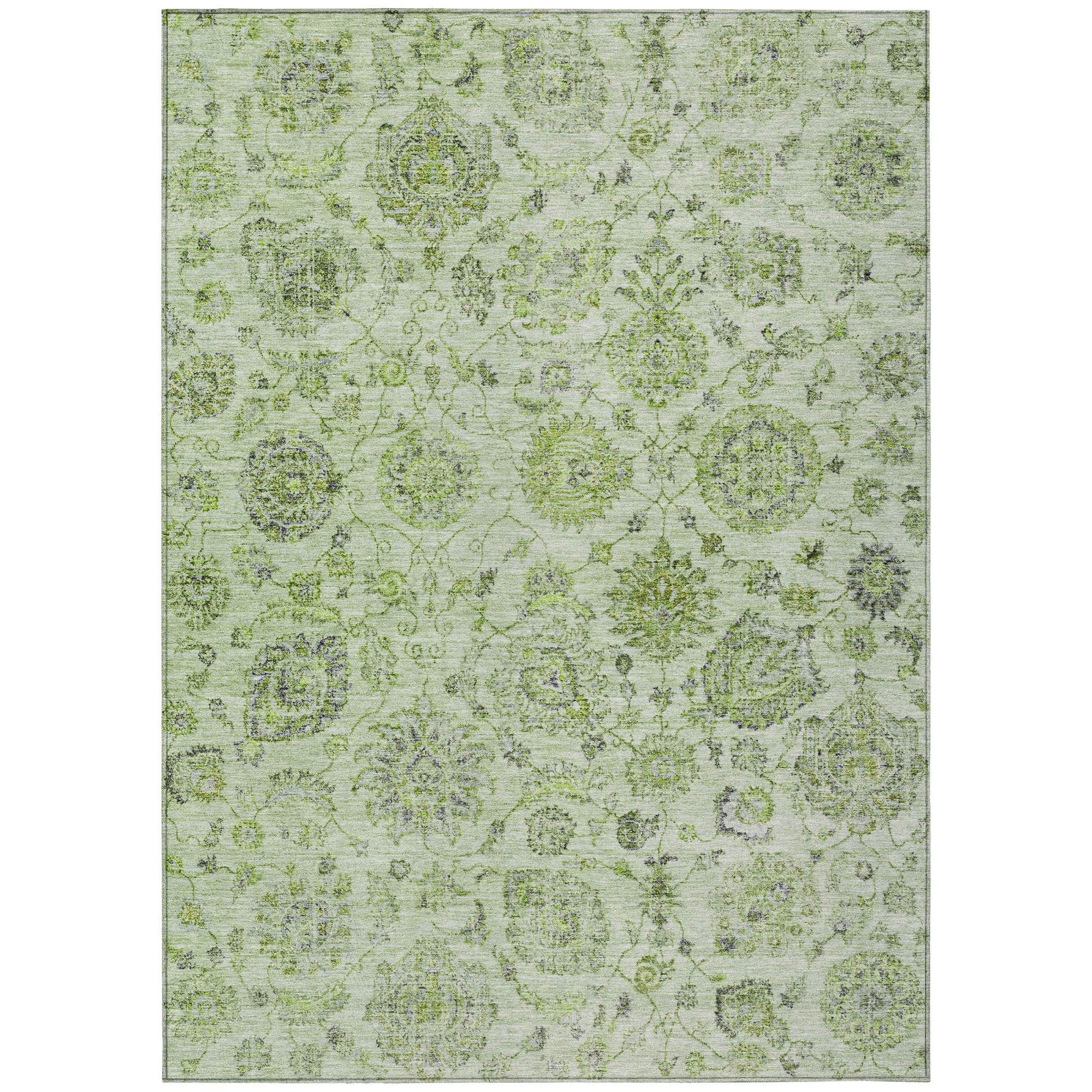 Addison Rugs Raeora Green Washable Indoor-Outdoor Rug