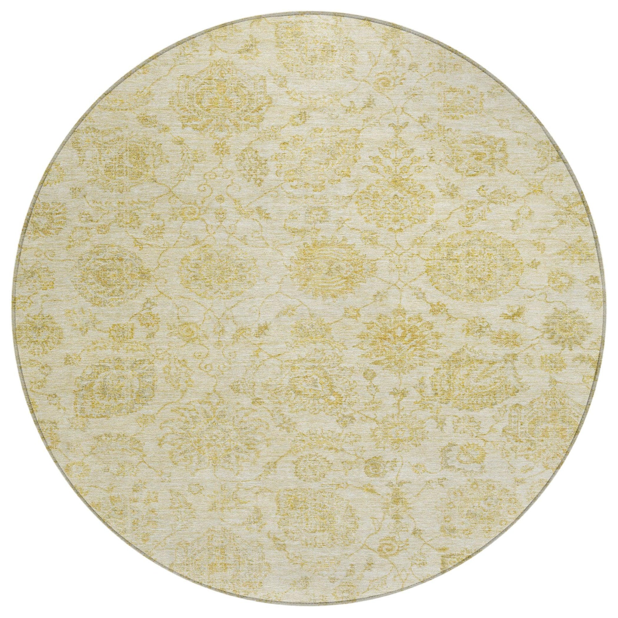 Addison Rugs Raeora Gold Washable Indoor-Outdoor Rug